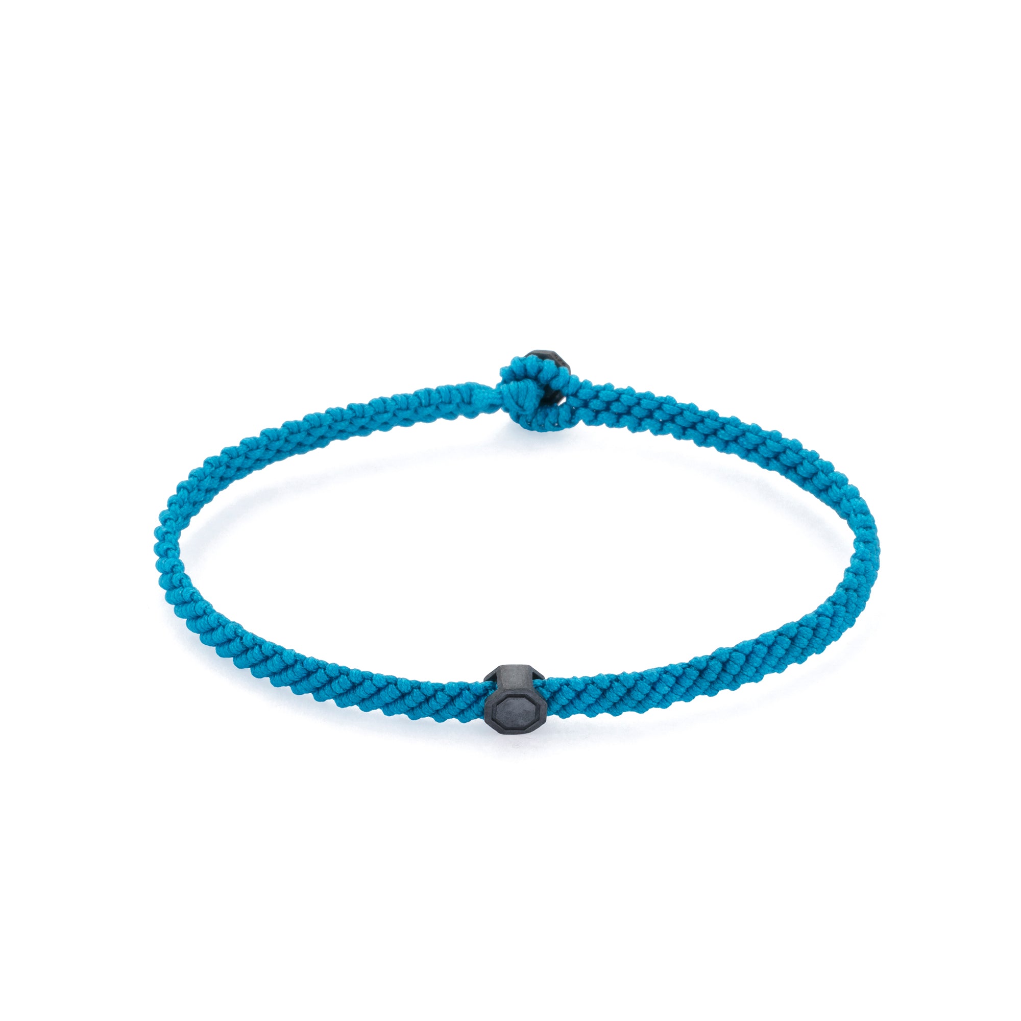 Blue Macrame Bracelet in Oxide