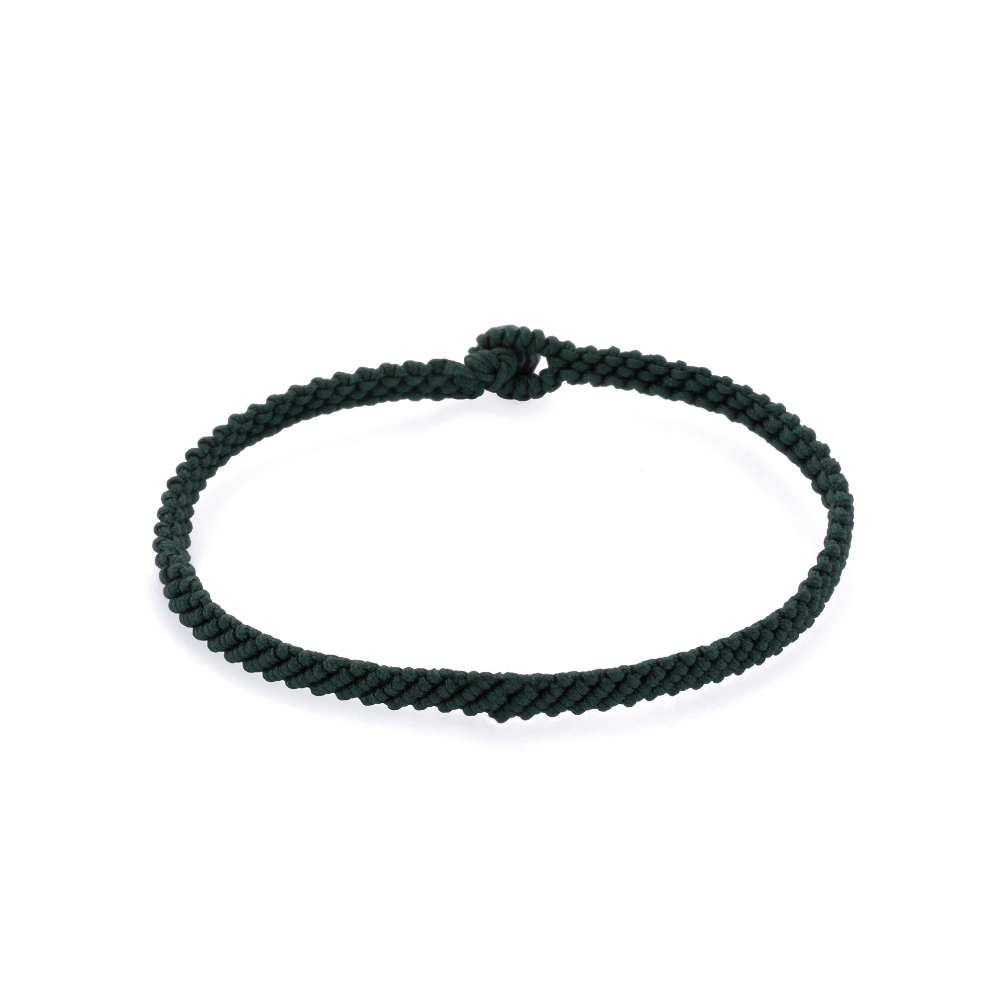 Green Macrame Bracelet in Oxide