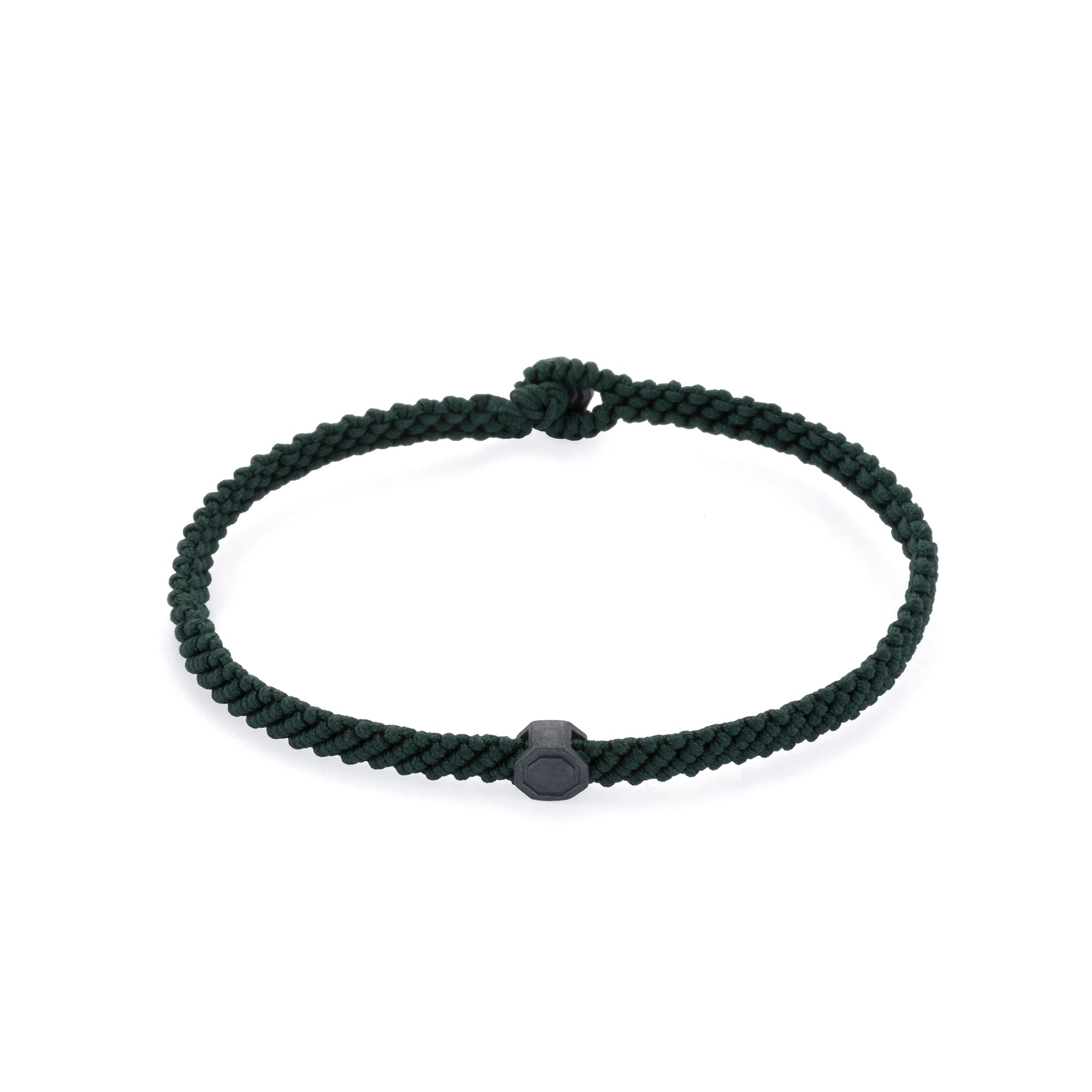 Green Macrame Bracelet in Oxide