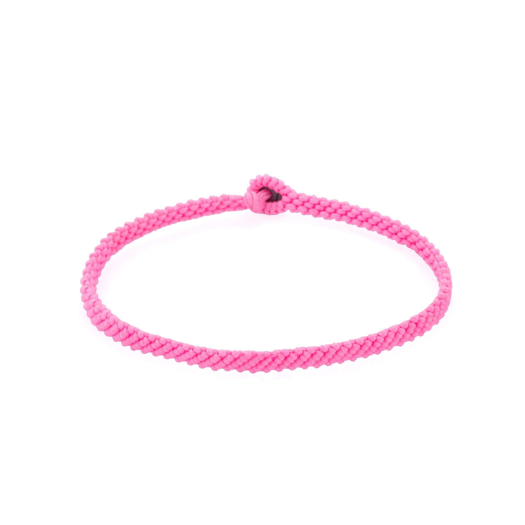 Pink Macrame Bracelet in Oxide