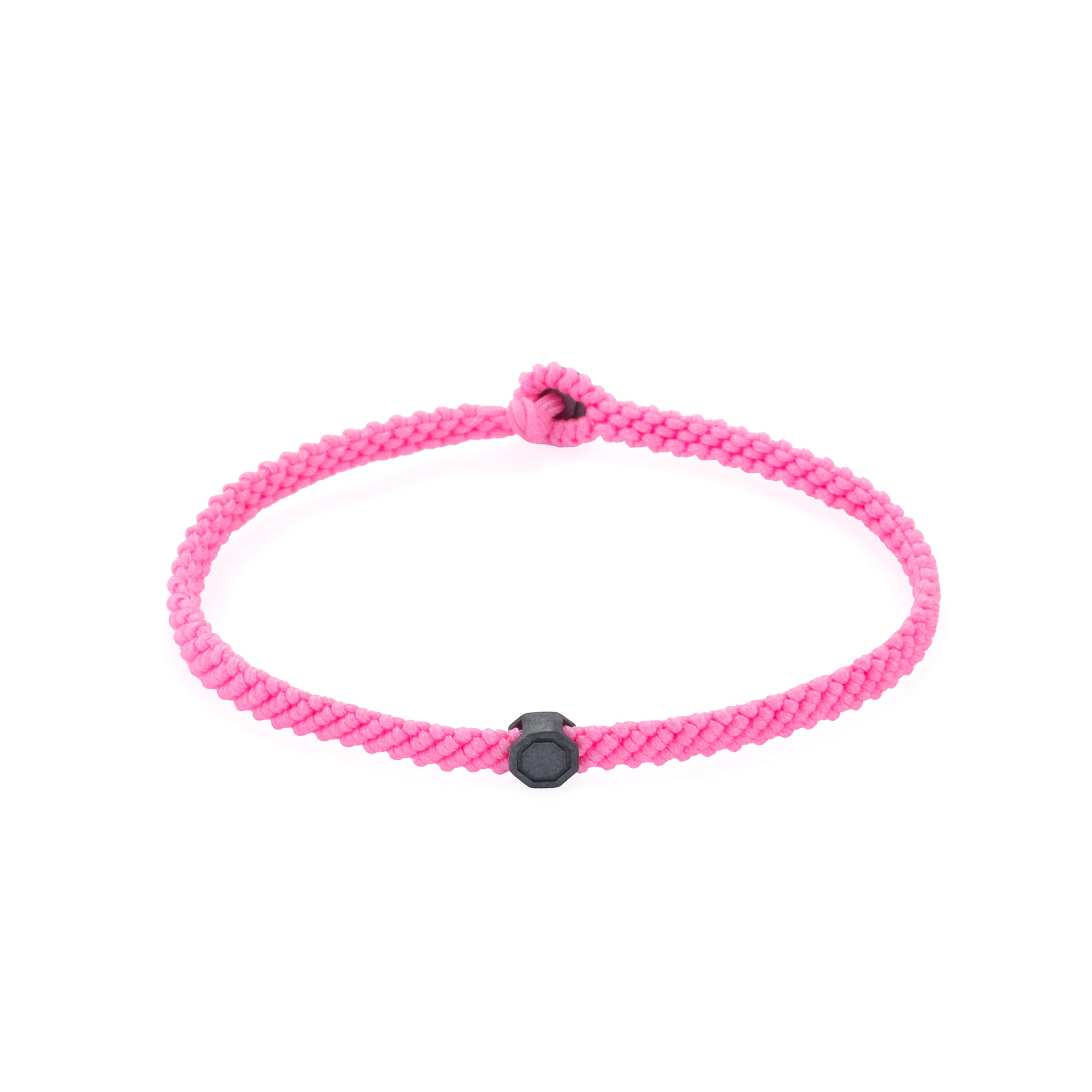 Pink Macrame Bracelet in Oxide