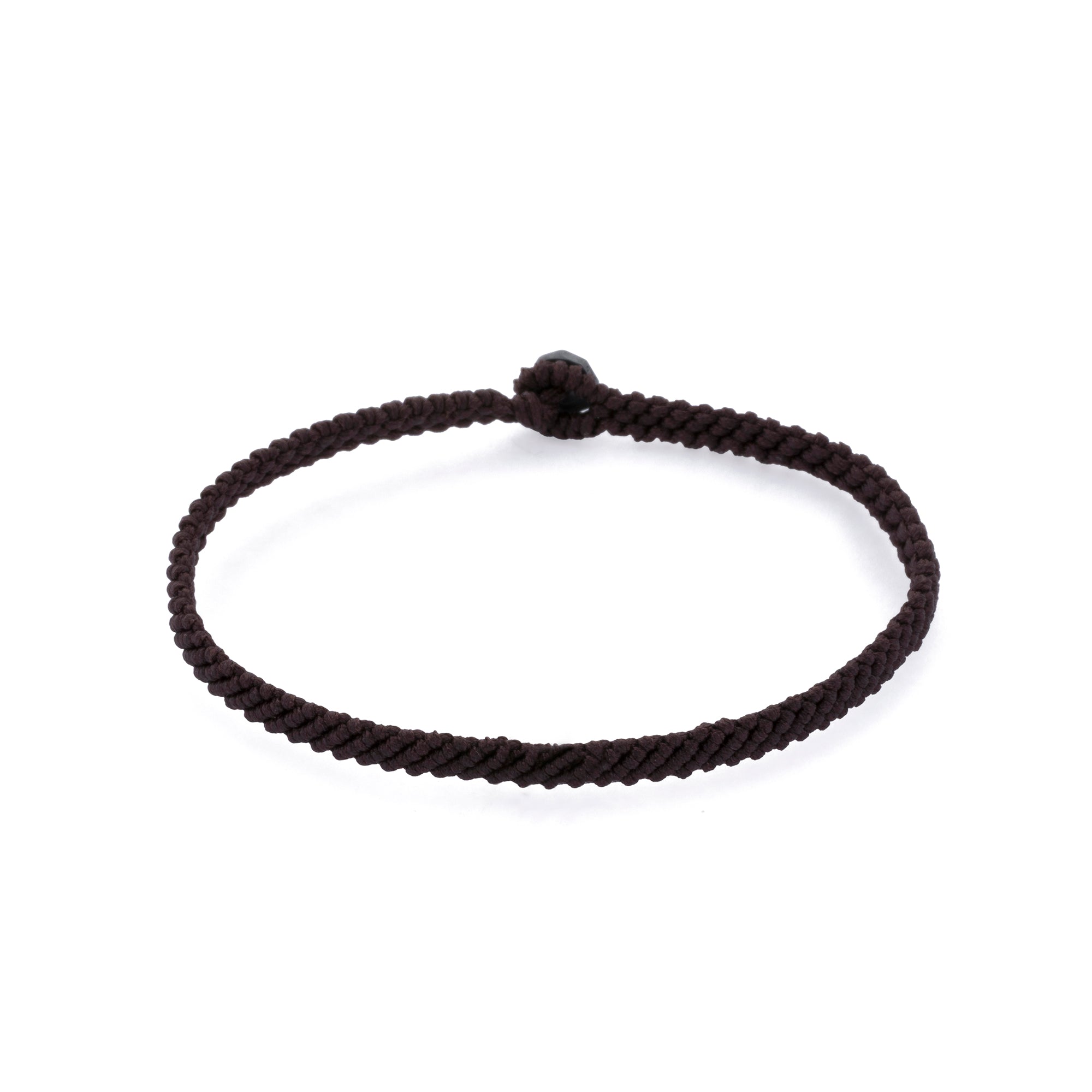 Brown Macrame Bracelet in Oxide