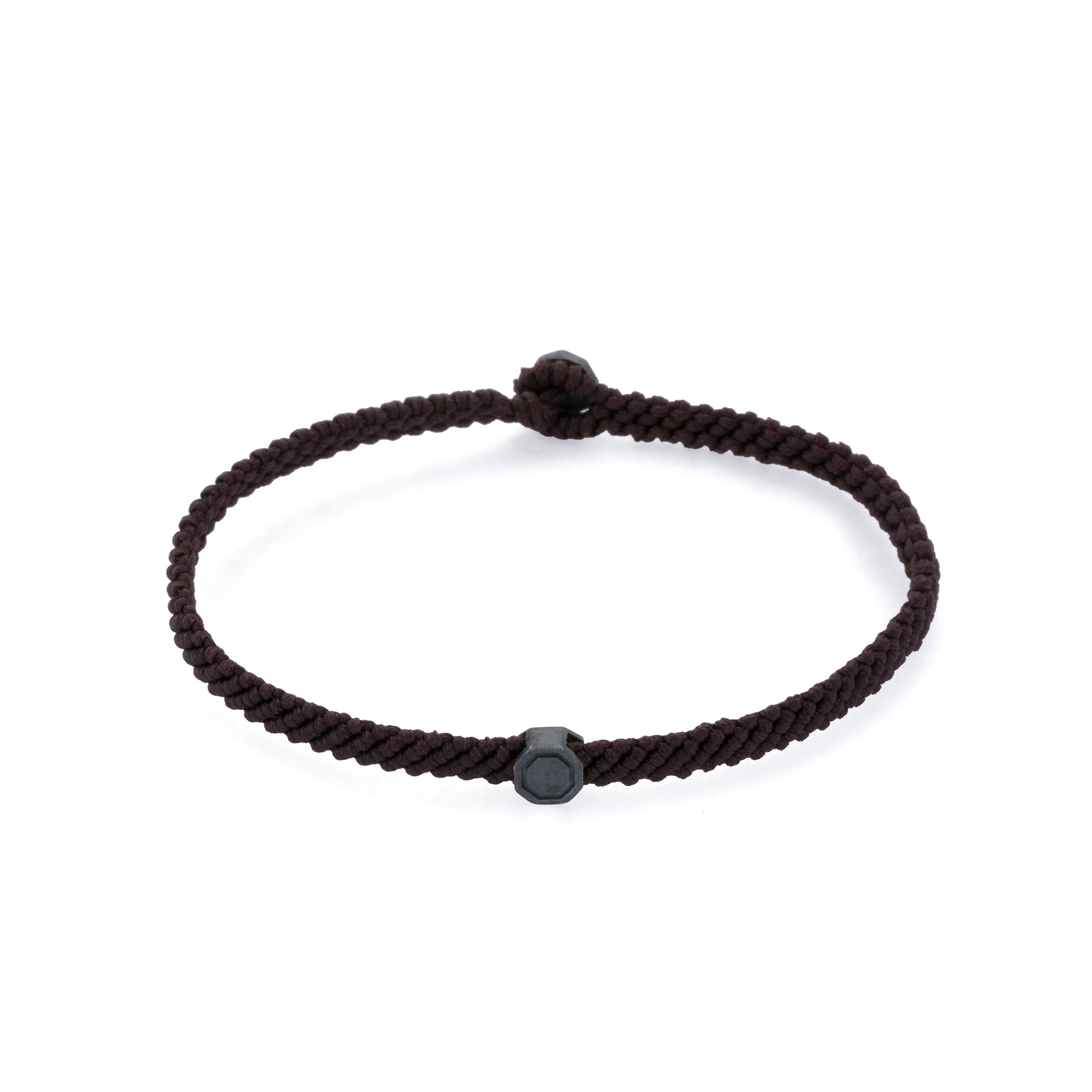 Brown Macrame Bracelet in Oxide
