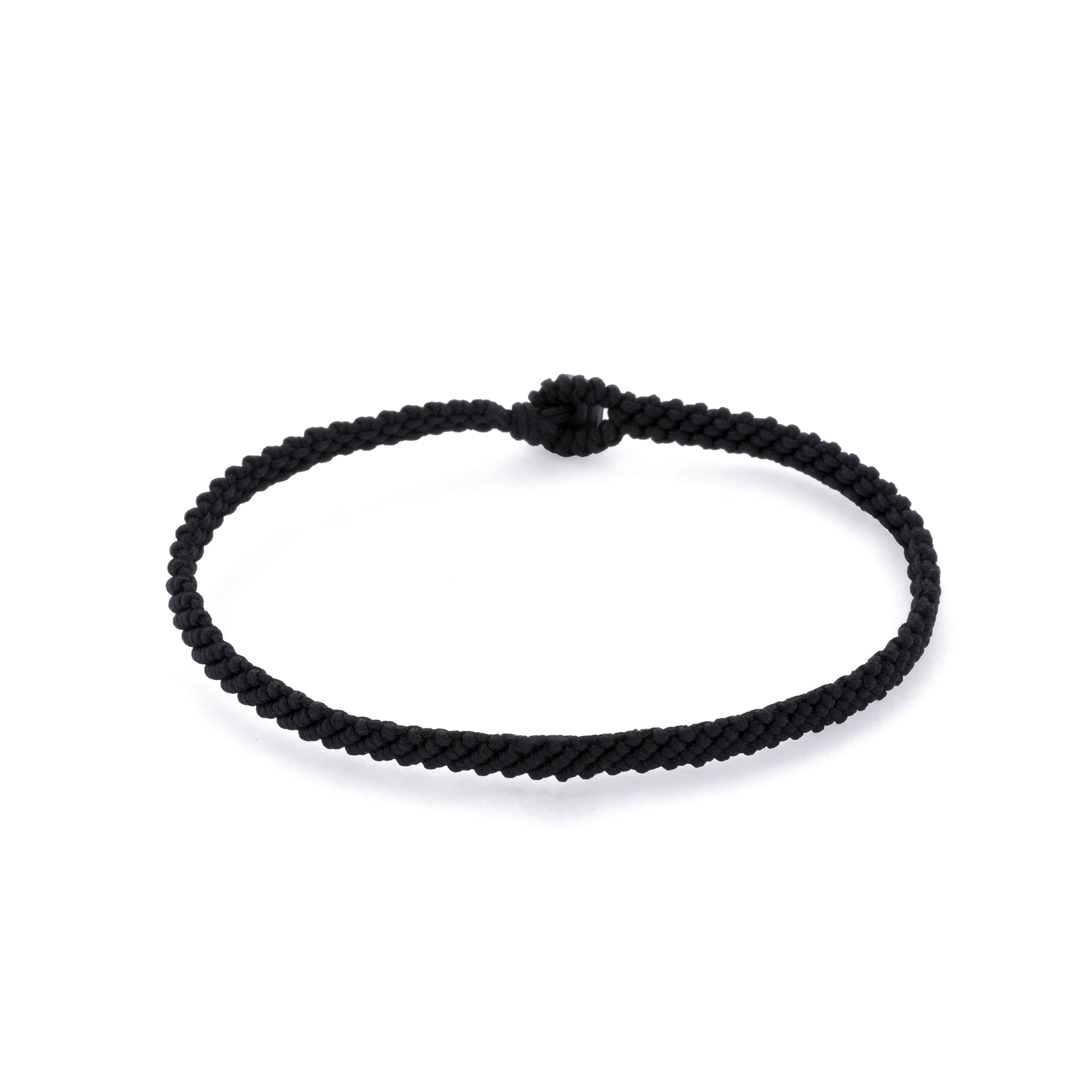 Black Macrame Bracelet in Oxide