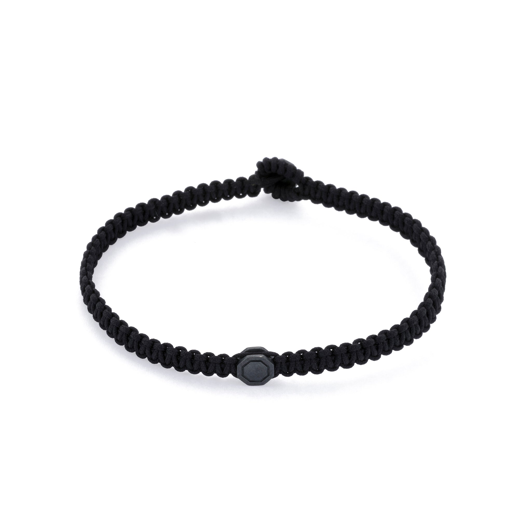 Octagon Macrame Bracelet in Oxide