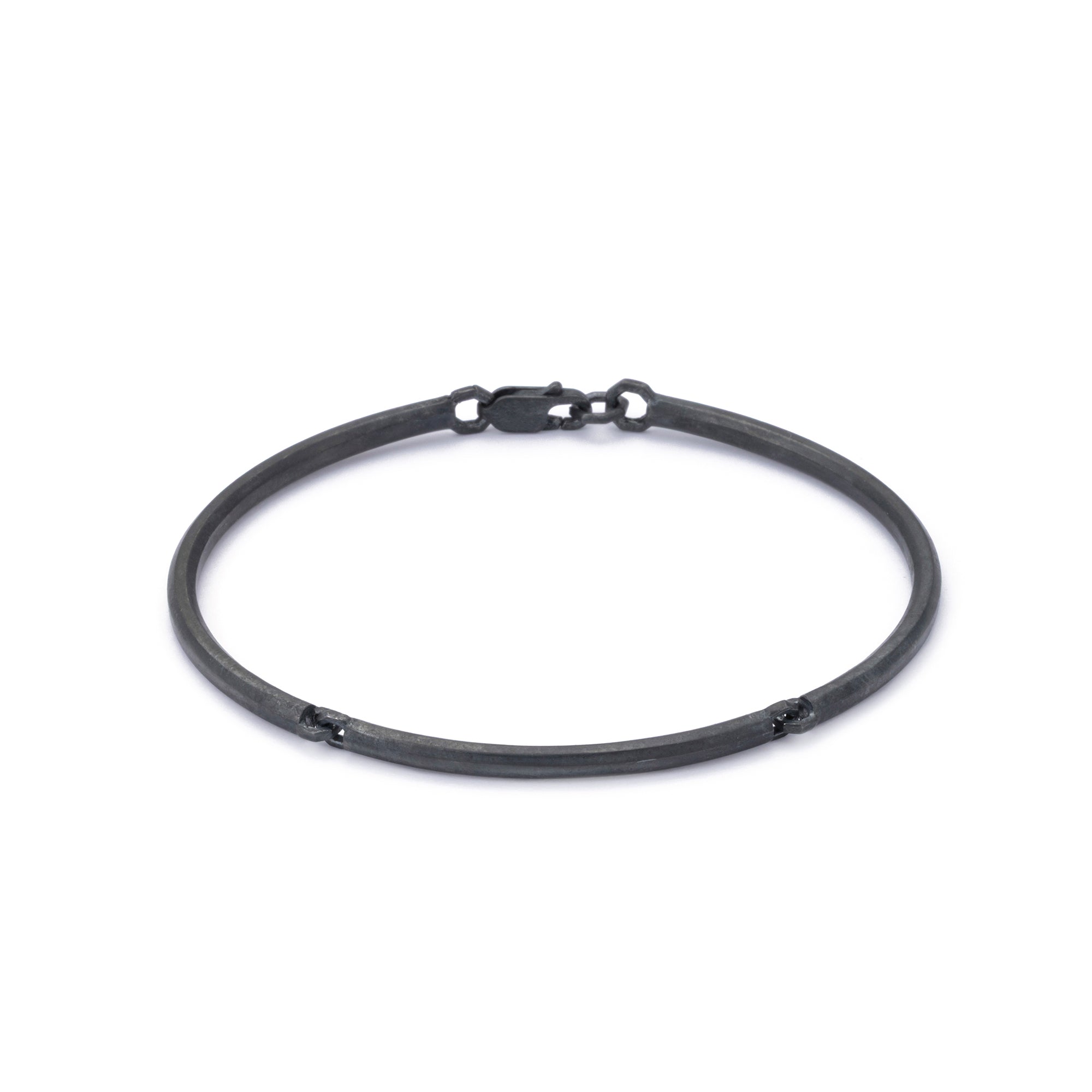 Octagonal Bangle in Oxide