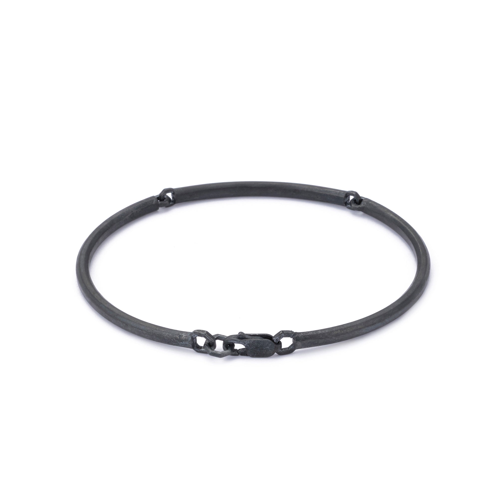 Octagonal Bangle in Oxide