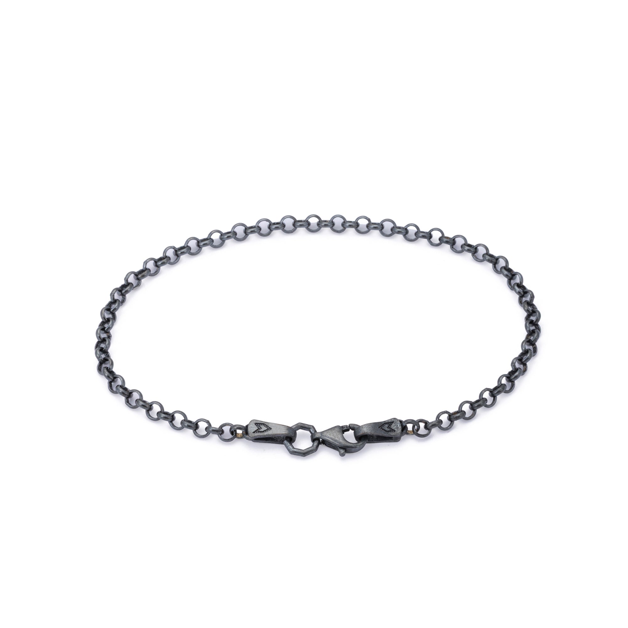 Rolo Bracelet in Oxide