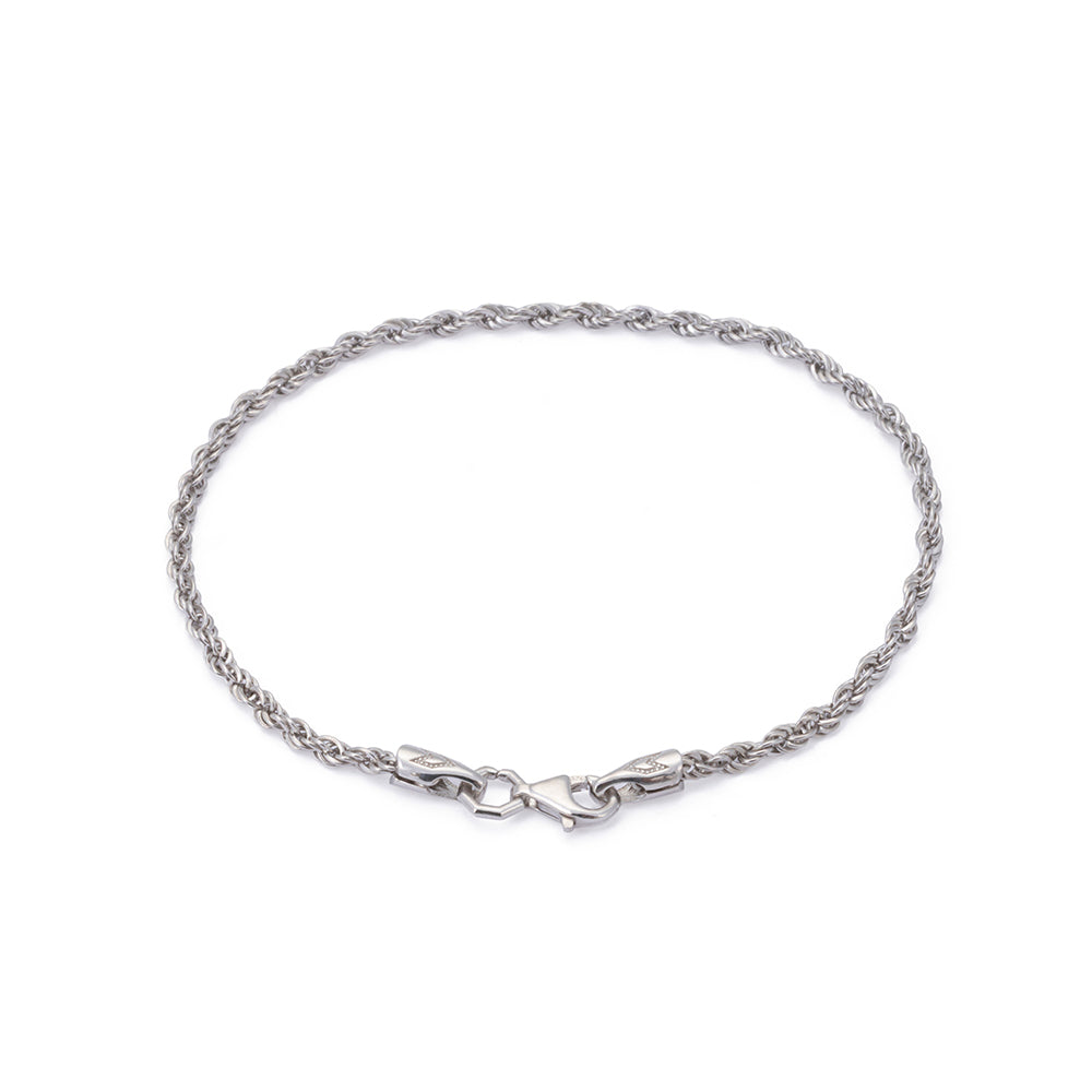 Rope Chain Bracelet in Silver