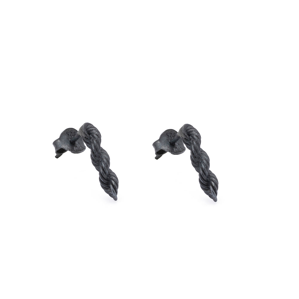 Rope Chain Earrings in Oxide