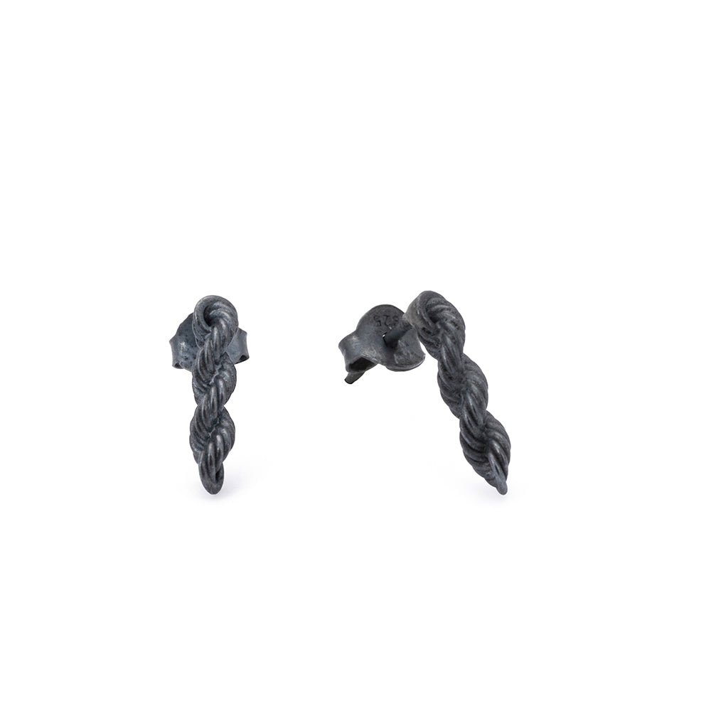 Rope Chain Earrings in Oxide