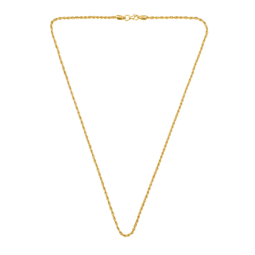 Rope Chain Necklace in Gold
