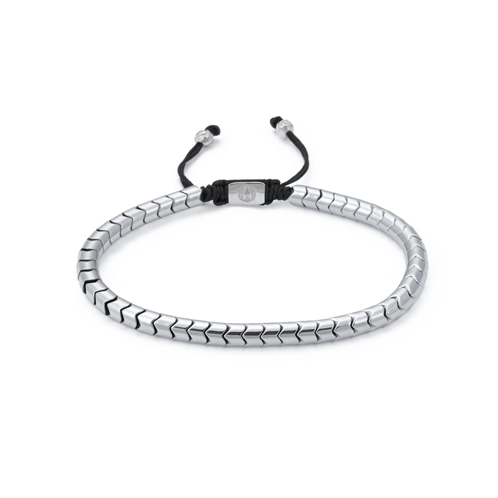 Rolo Hematite Bracelet in Silver