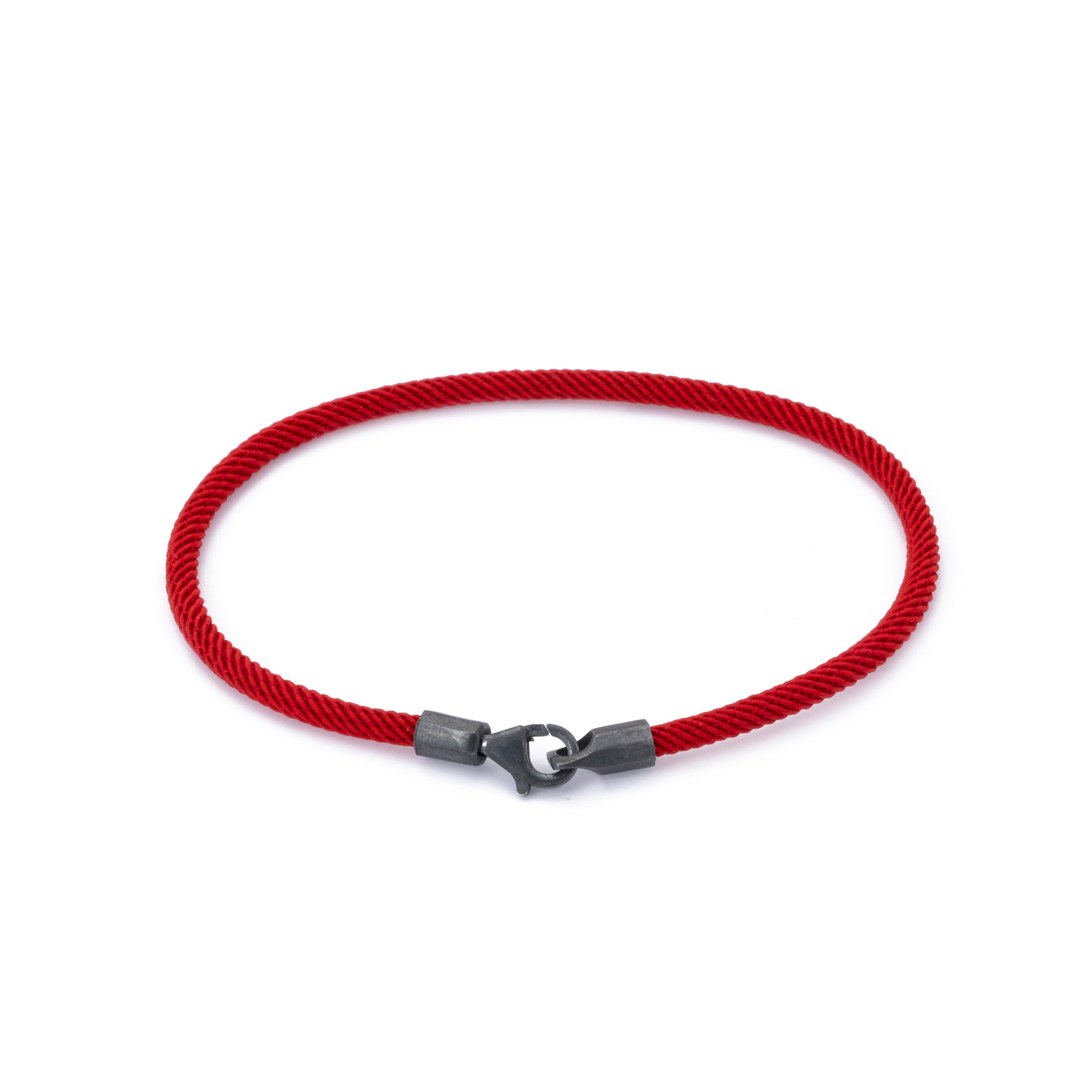 Red Woven Bracelet in Oxide