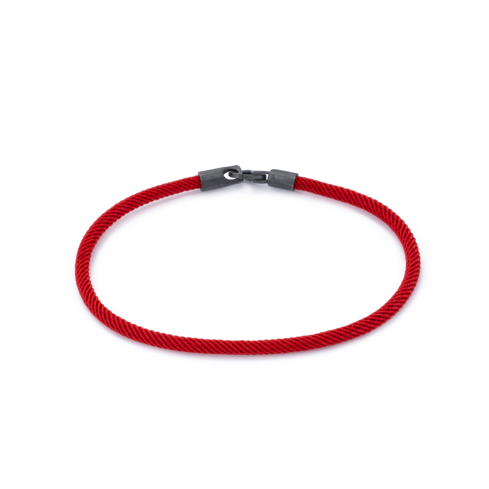 Red Woven Bracelet in Oxide