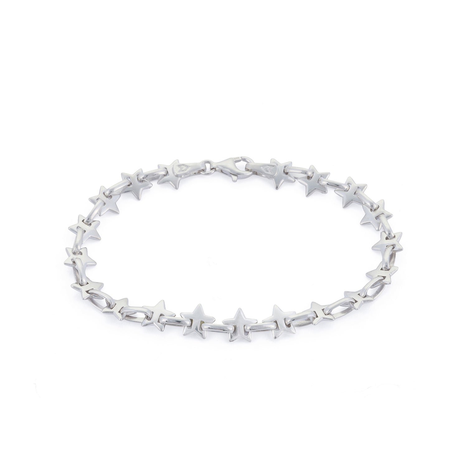 Star Chain Bracelet in Silver