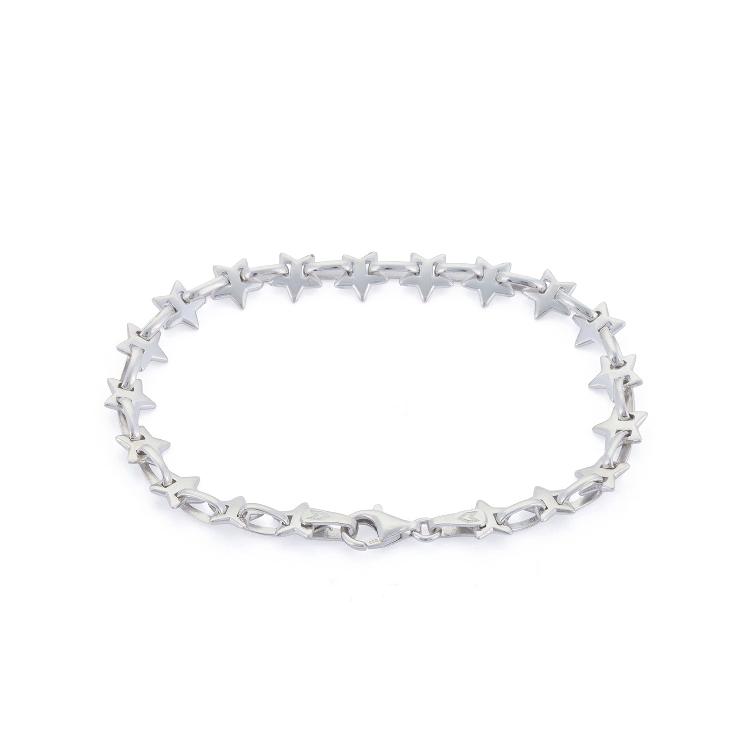 Star Chain Bracelet in Silver