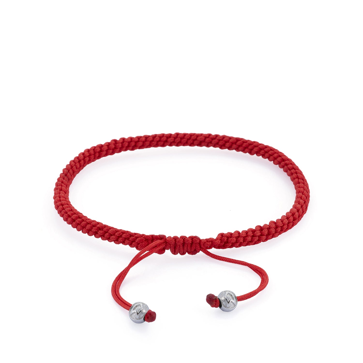 Red Knot Bracelet in Silver