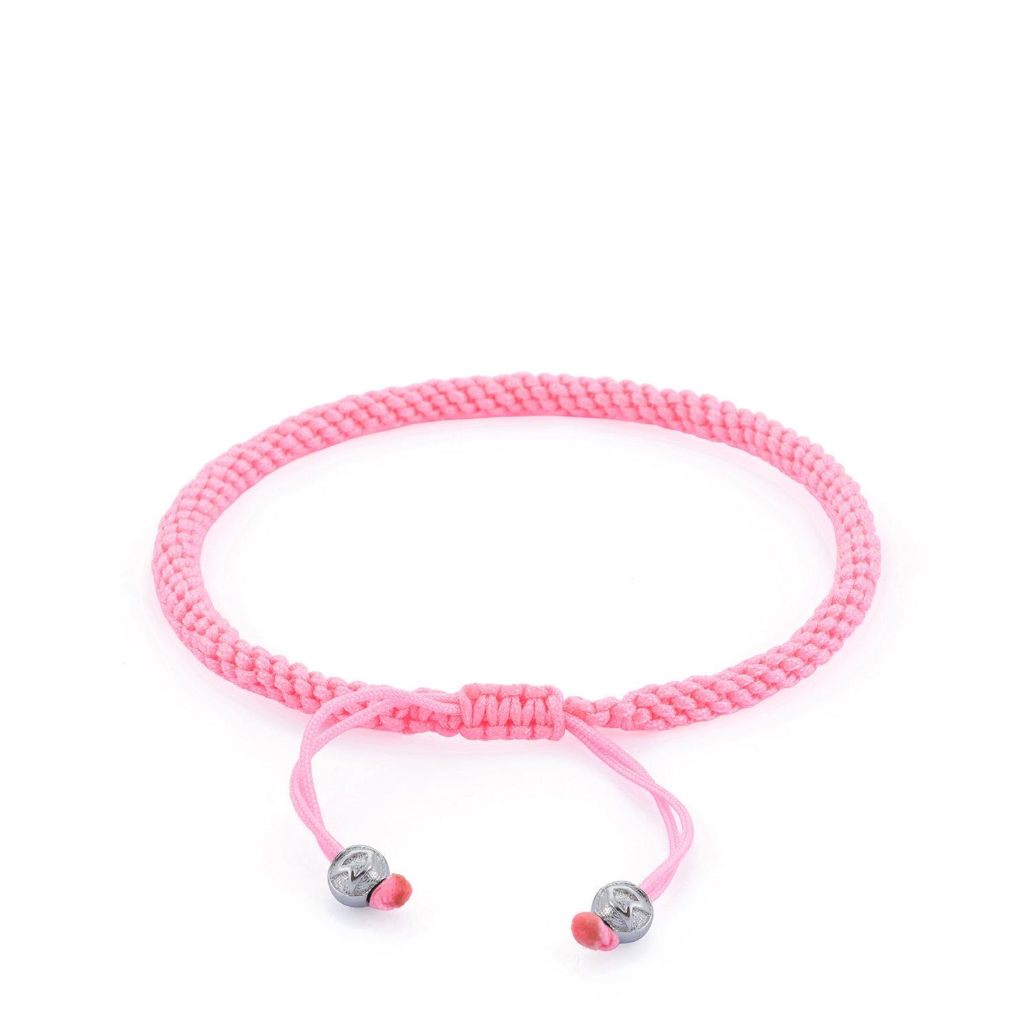 Pink Knot Bracelet in Silver