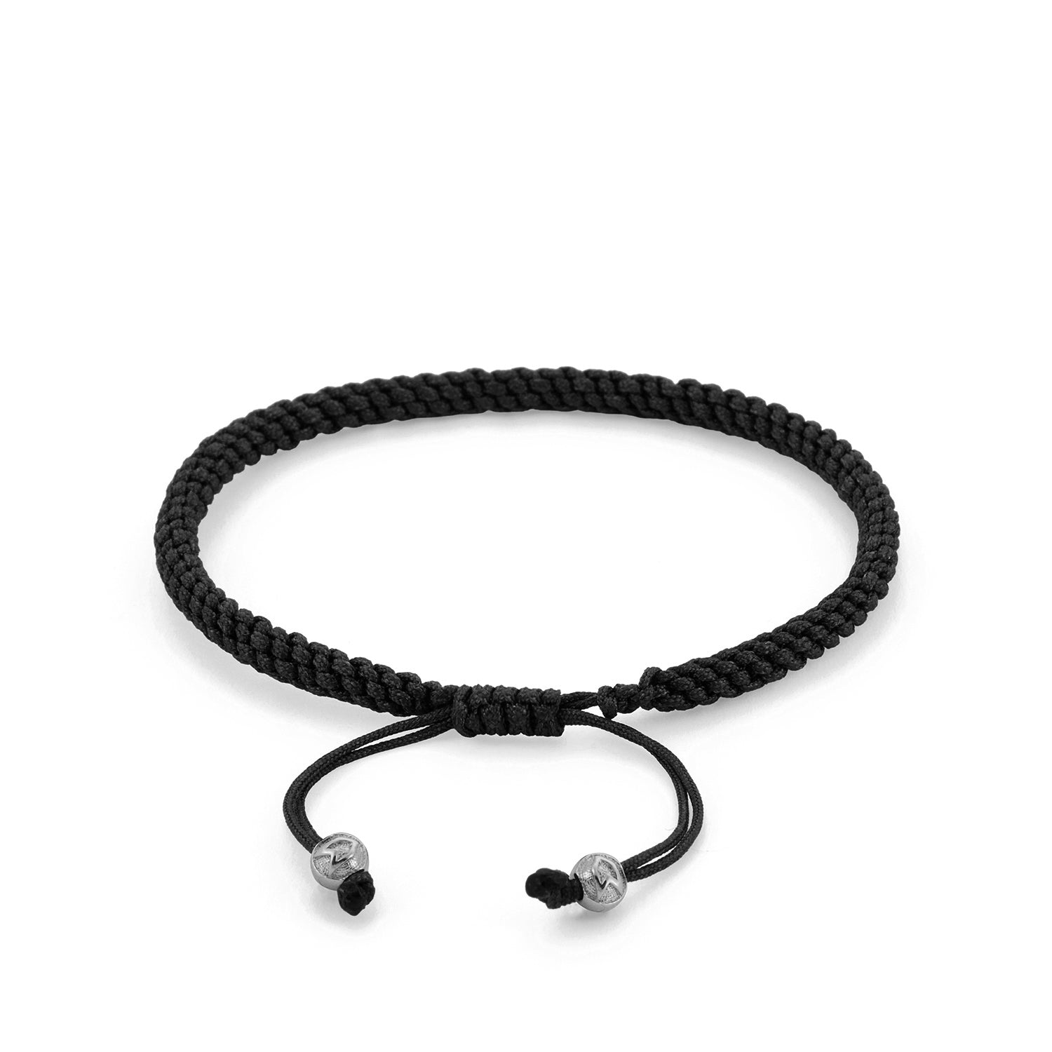 Black Knot Bracelet in Silver