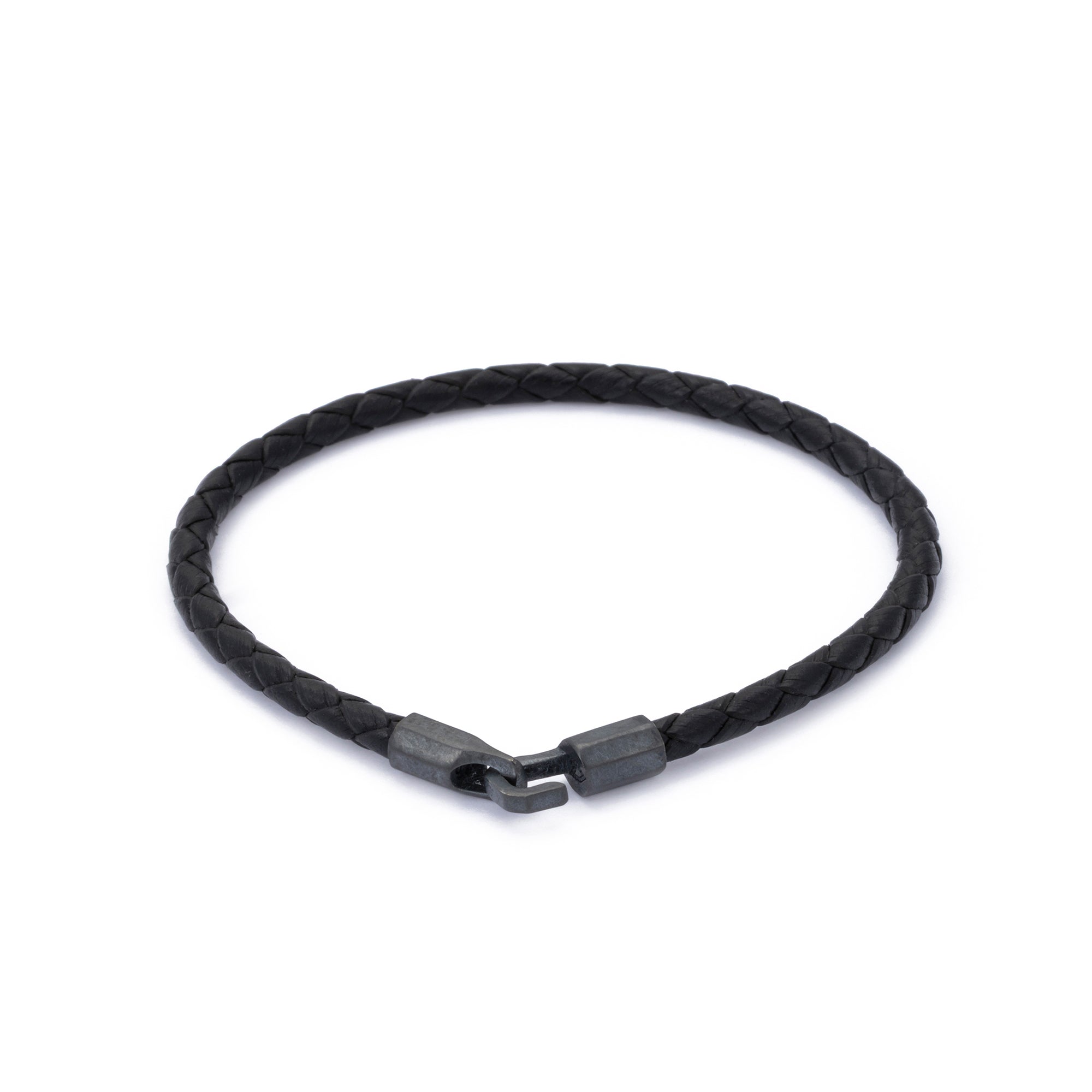 Slim Leather Bracelet in Oxide