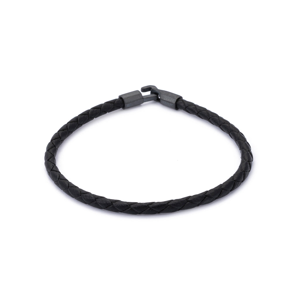 Slim Leather Bracelet in Oxide