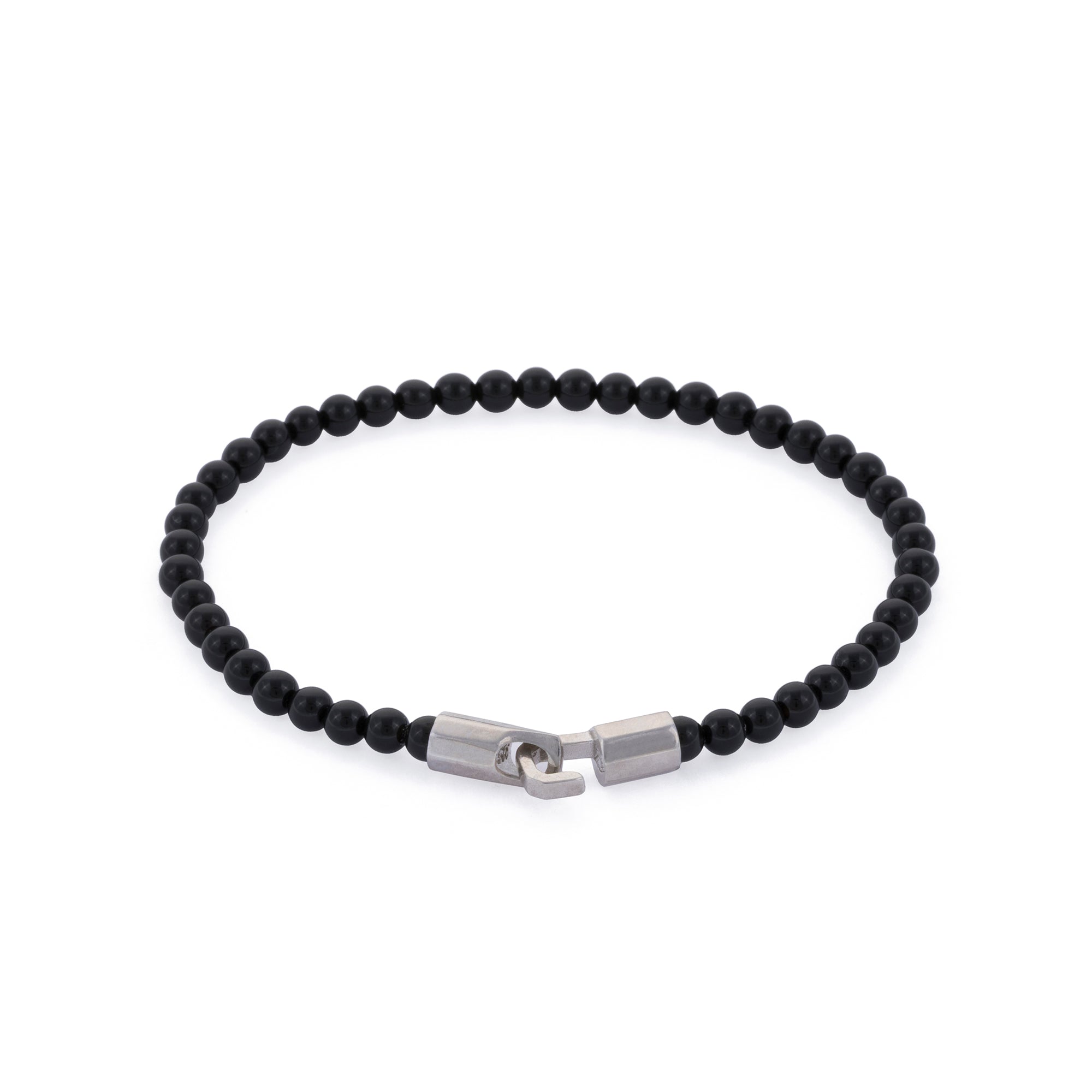 Slim Stone Bracelet in Silver