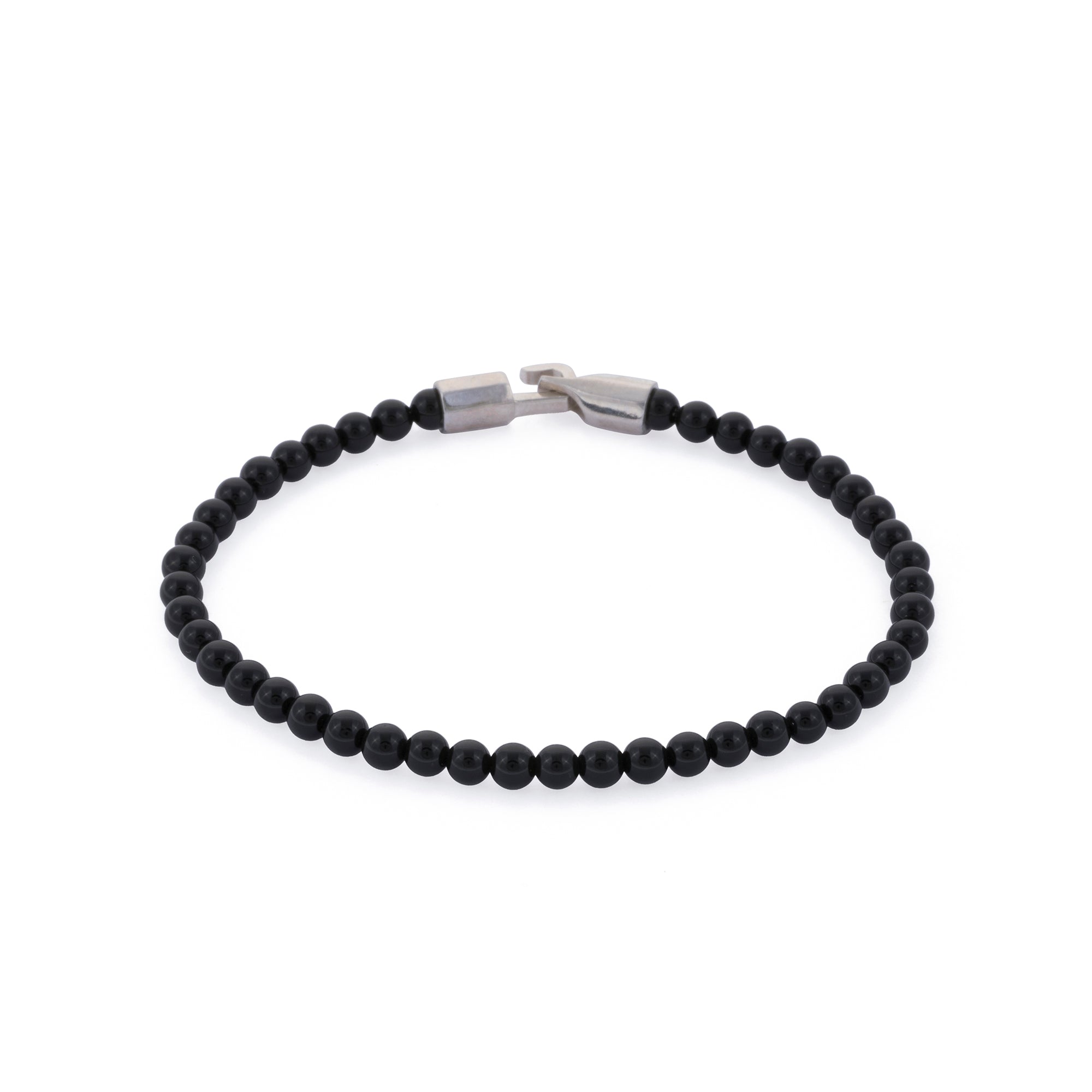 Slim Stone Bracelet in Silver