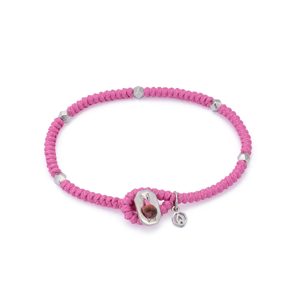 Atolyewolf Pembe Yılan Örgü Bileklik