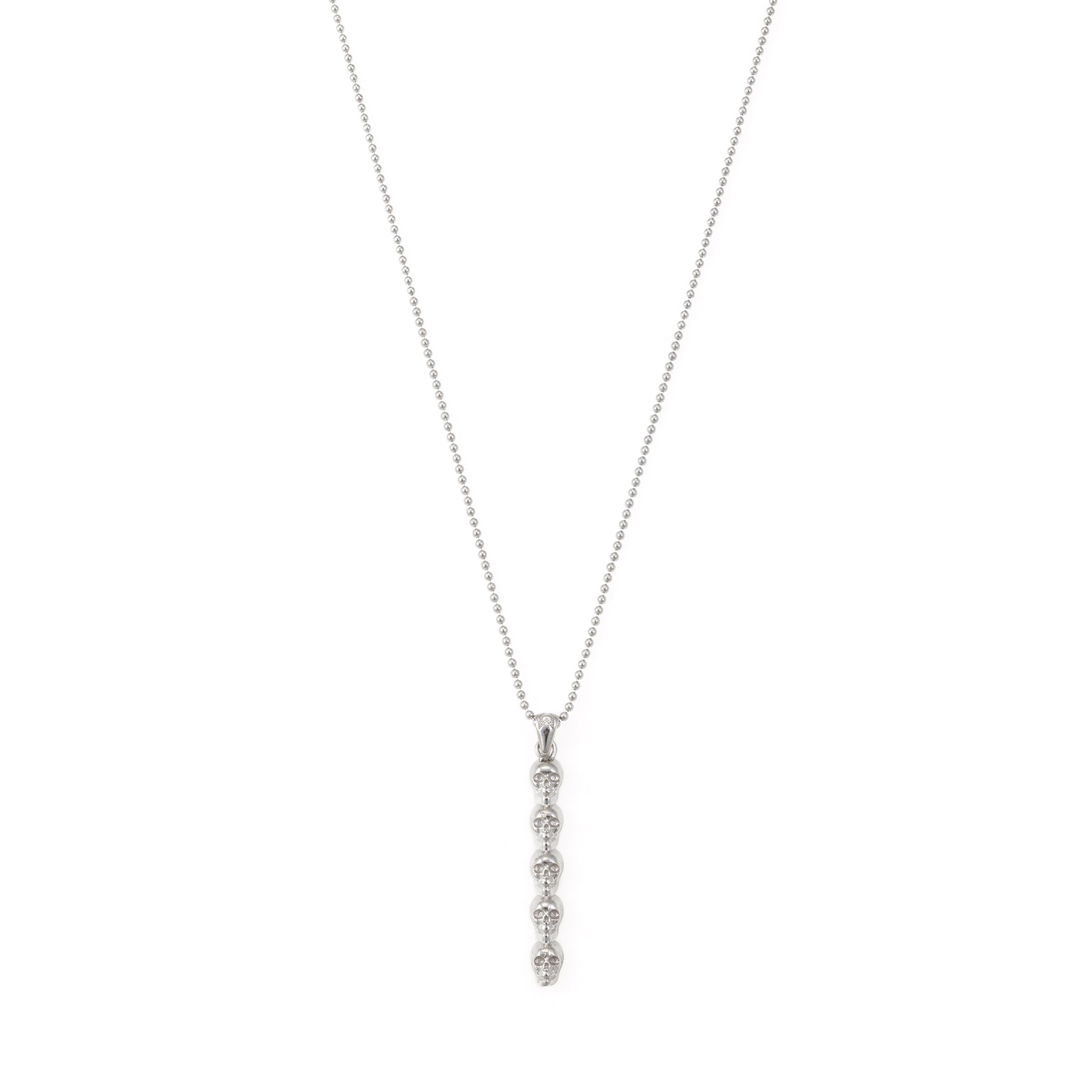 Skulls Necklace in Silver