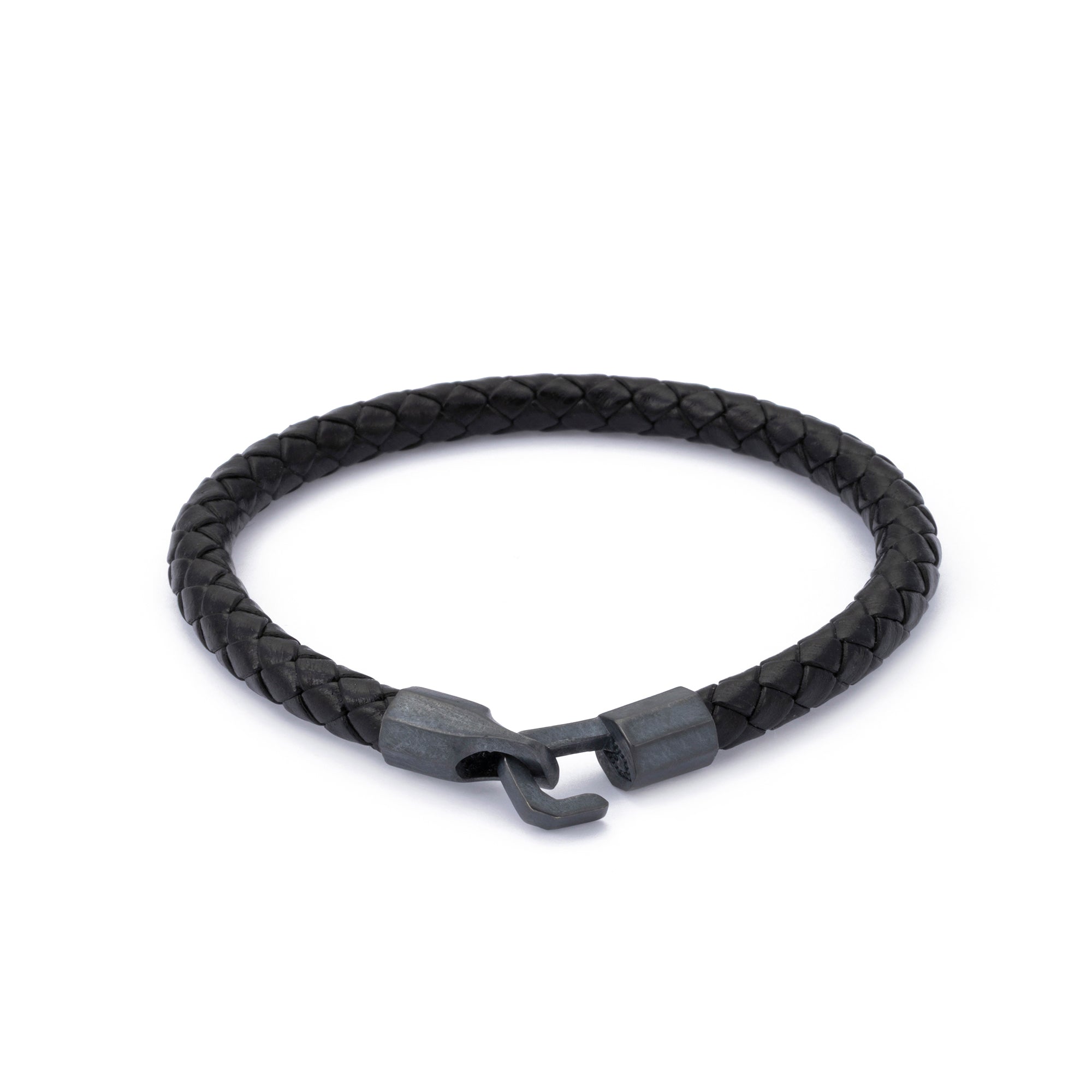 Thick Leather Bracelet in Oxide