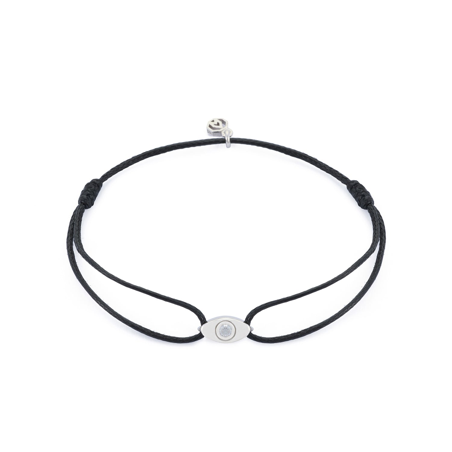 White Eye Bracelet in Silver