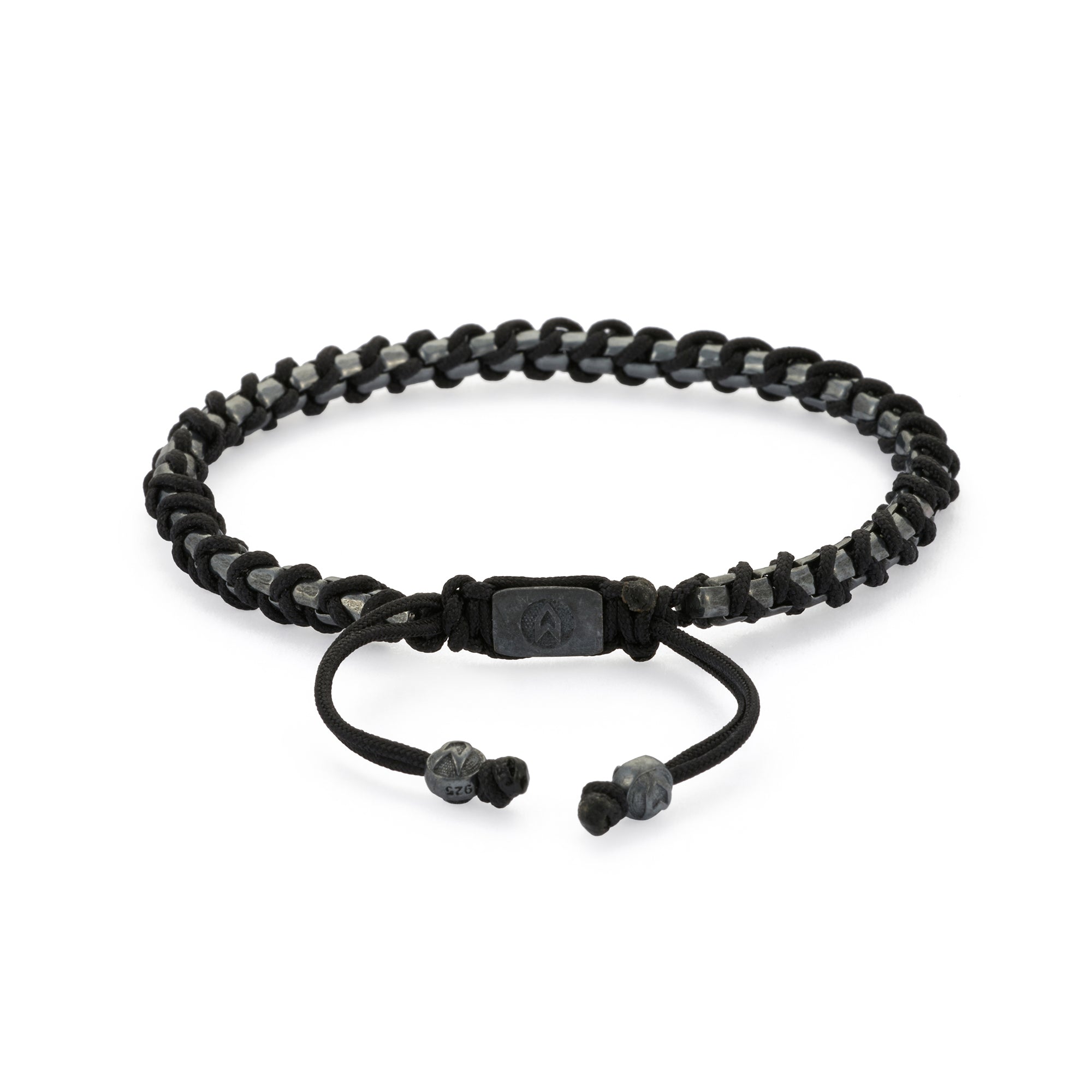 Box Chain Macrame Bracelet in Oxide