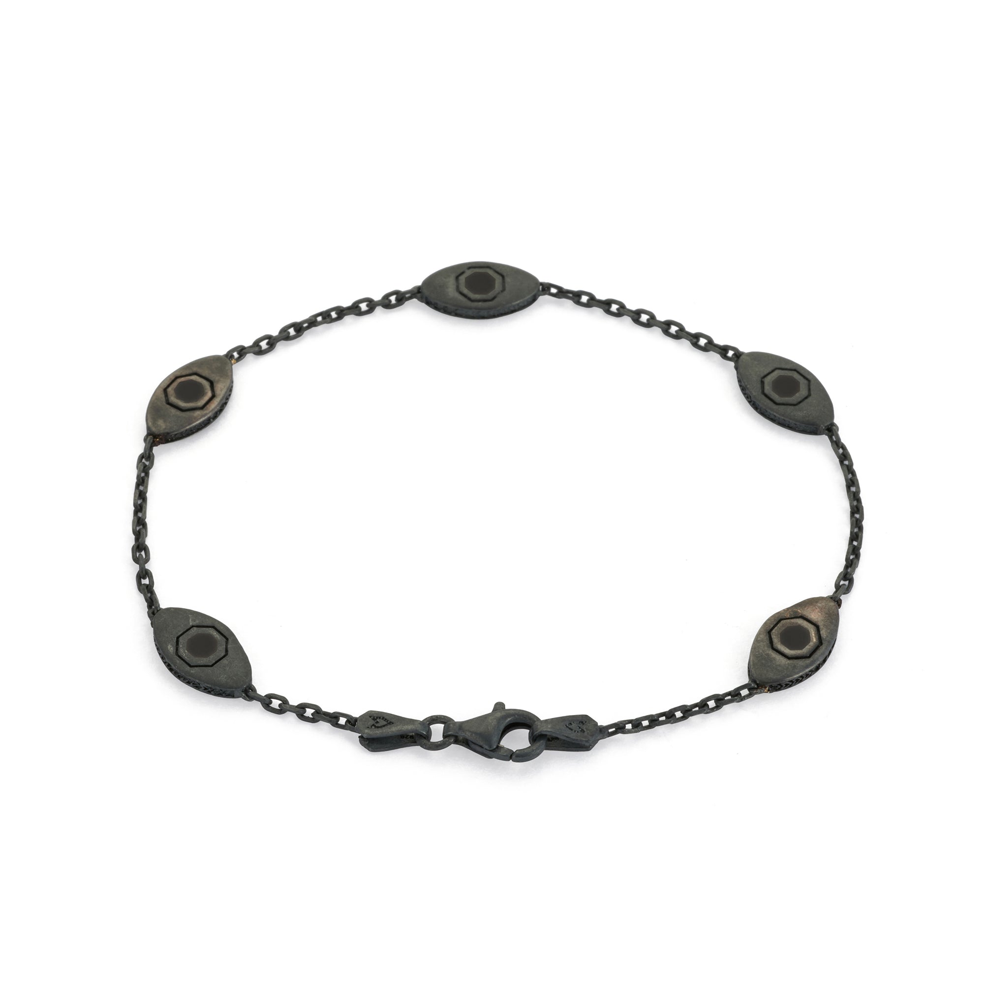 Black Eye Bracelet in Oxide