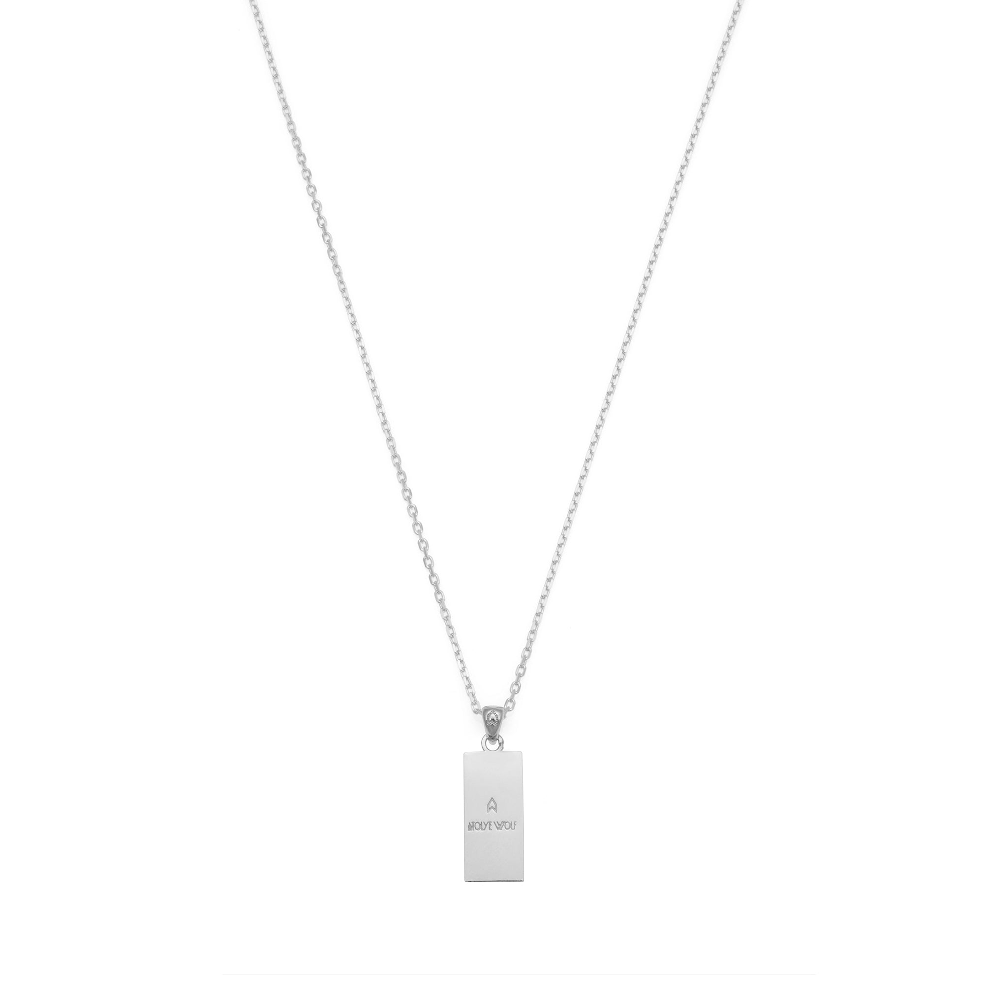 Black Wall Necklace in Silver