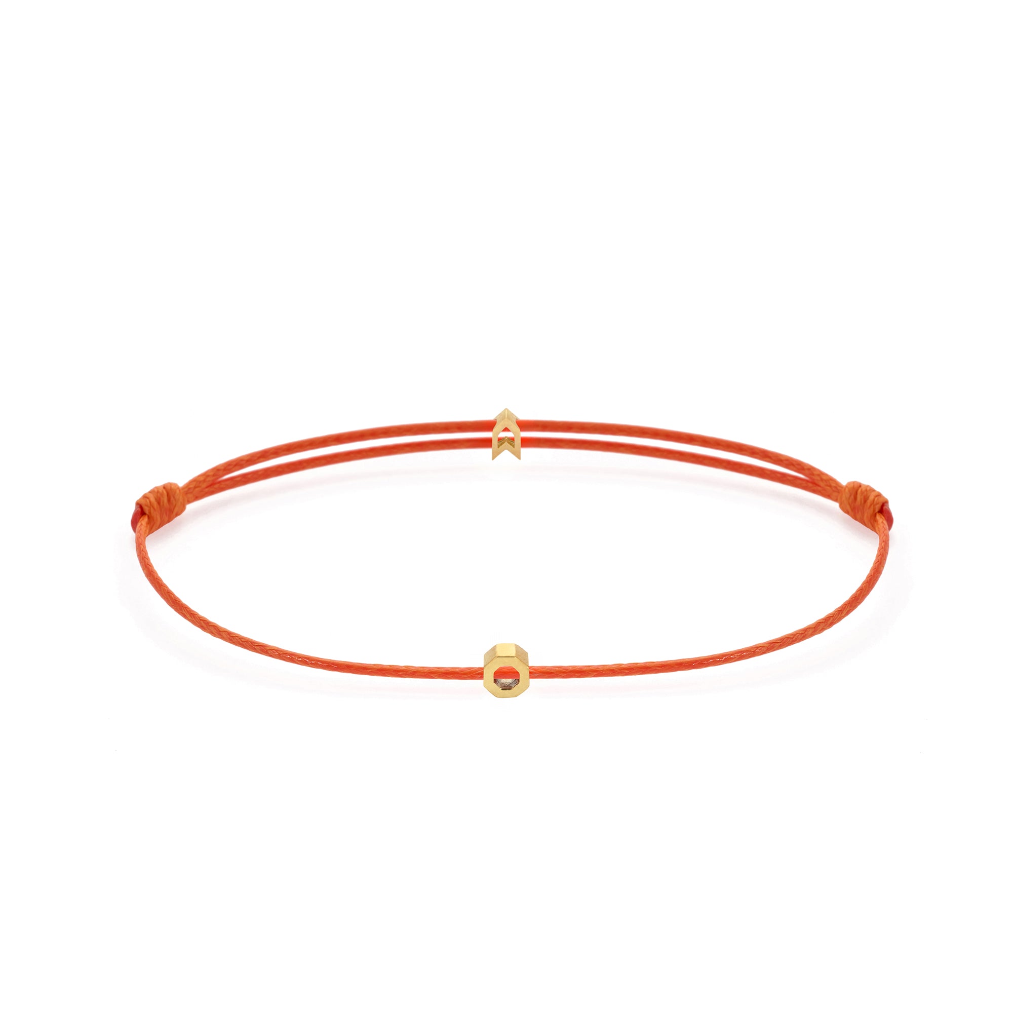 Orange Chance Bracelet in Gold