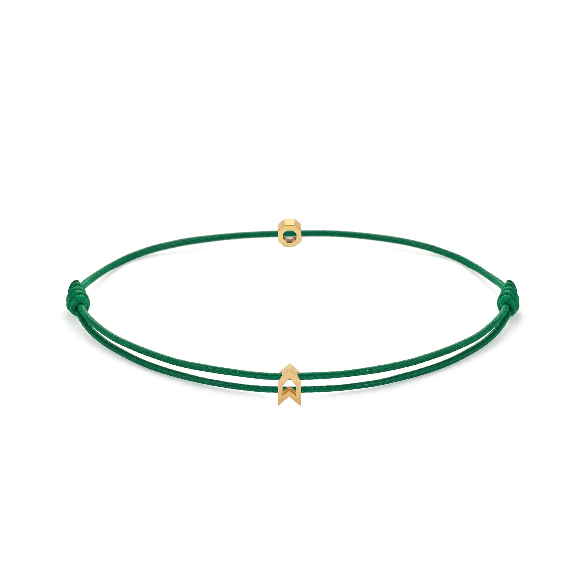 Green Chance Bracelet in Gold