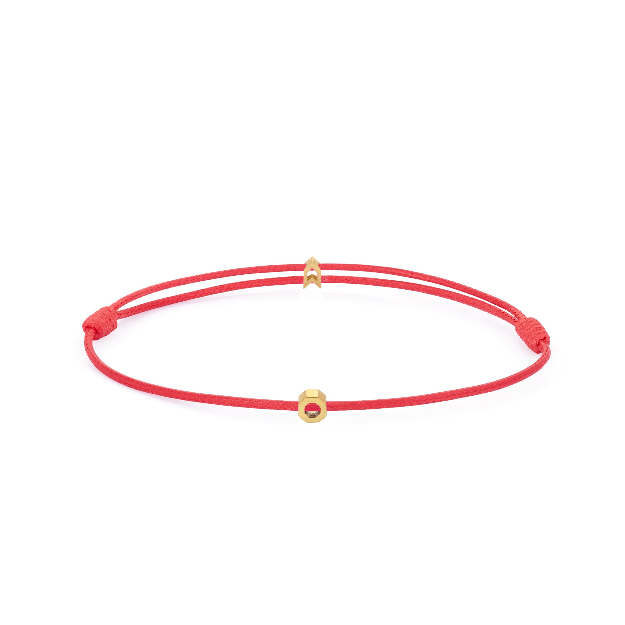 Red Chance Bracelet in Gold