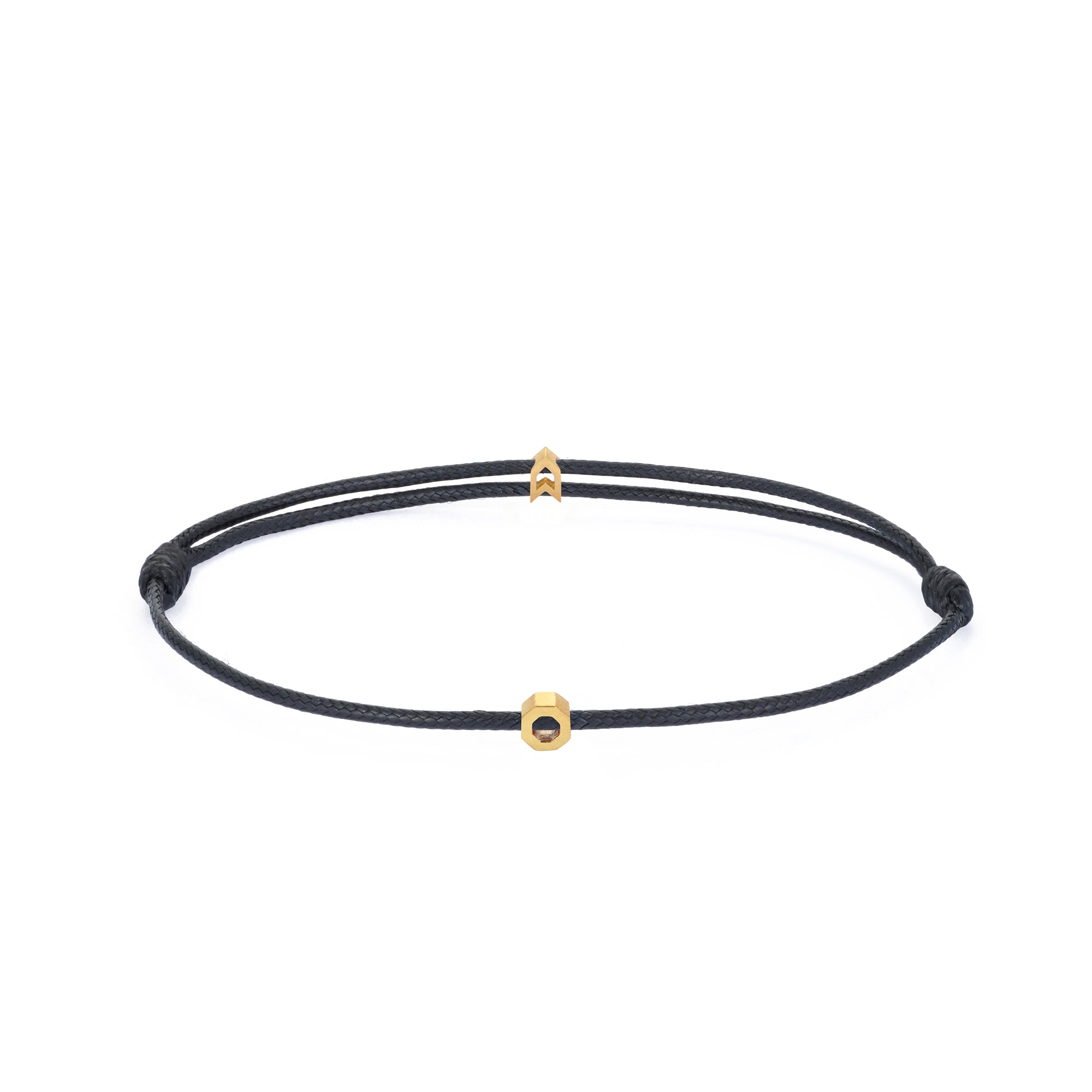 Black Chance Bracelet in Gold