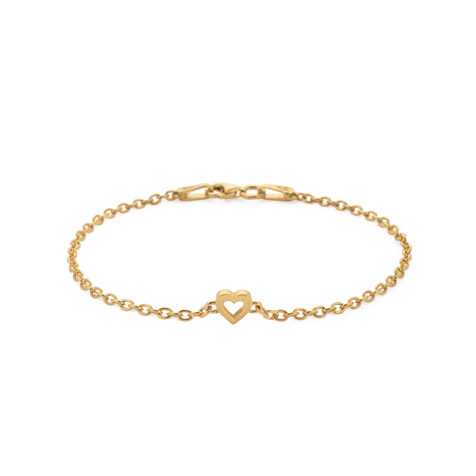 Heart Bracelet in Gold