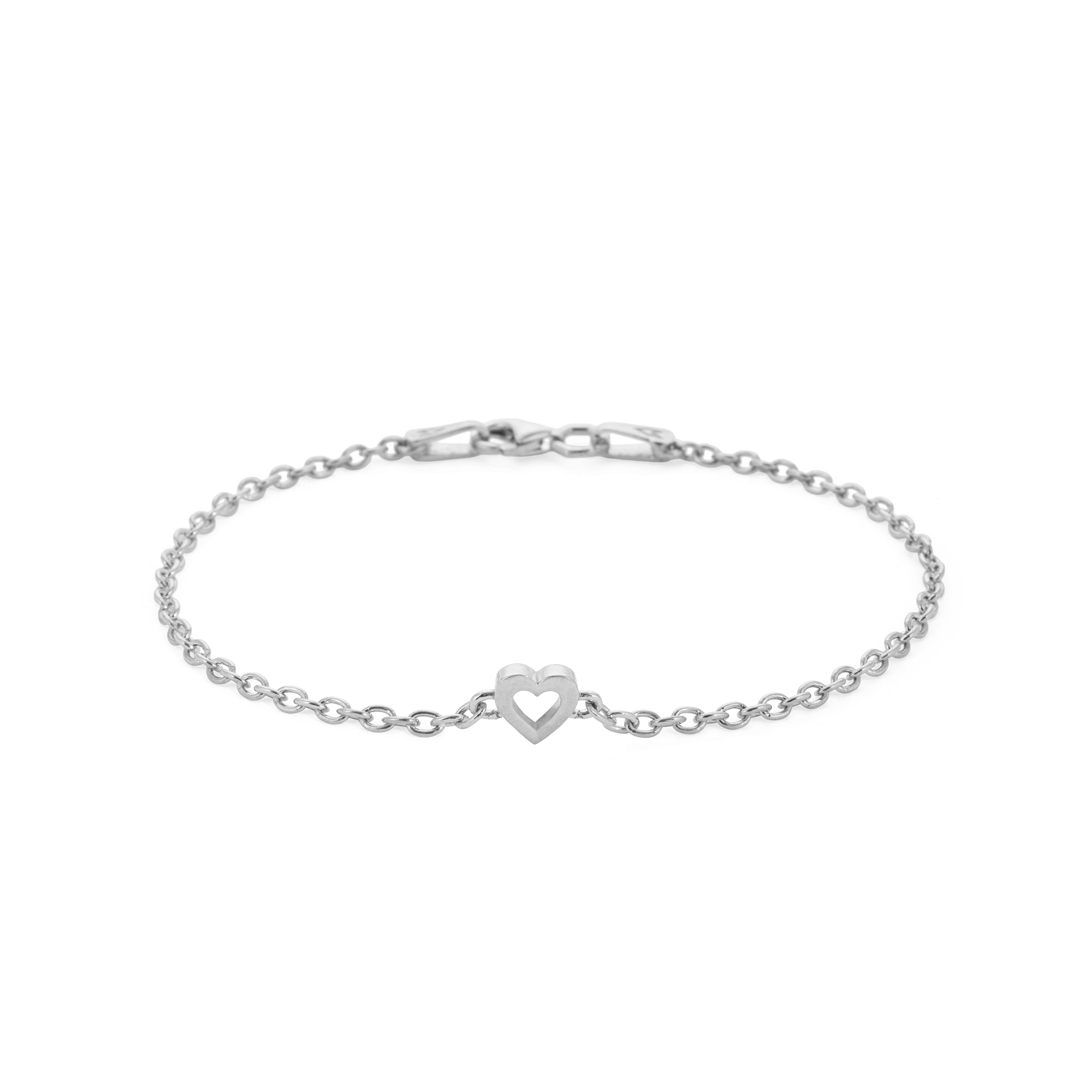 Heart Bracelet in Silver