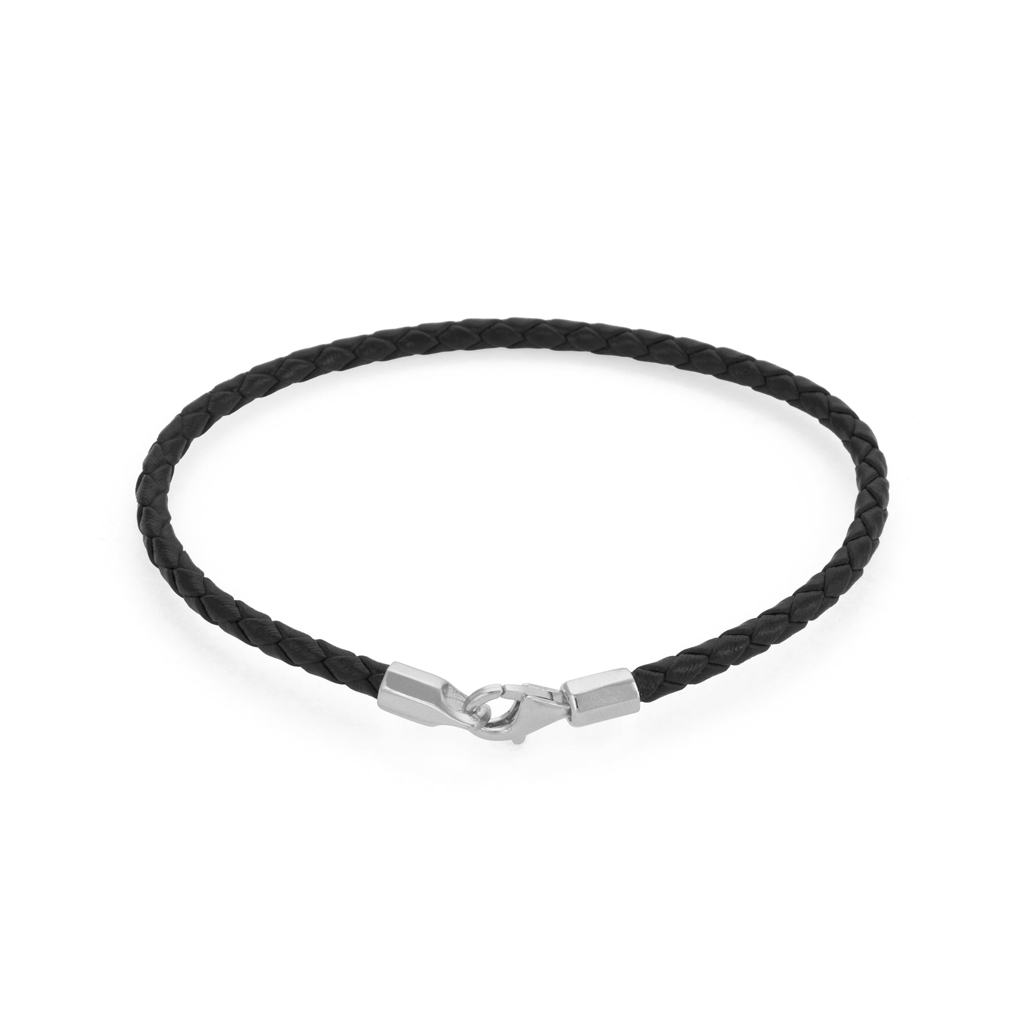 Leather Chance Bracelet in Silver
