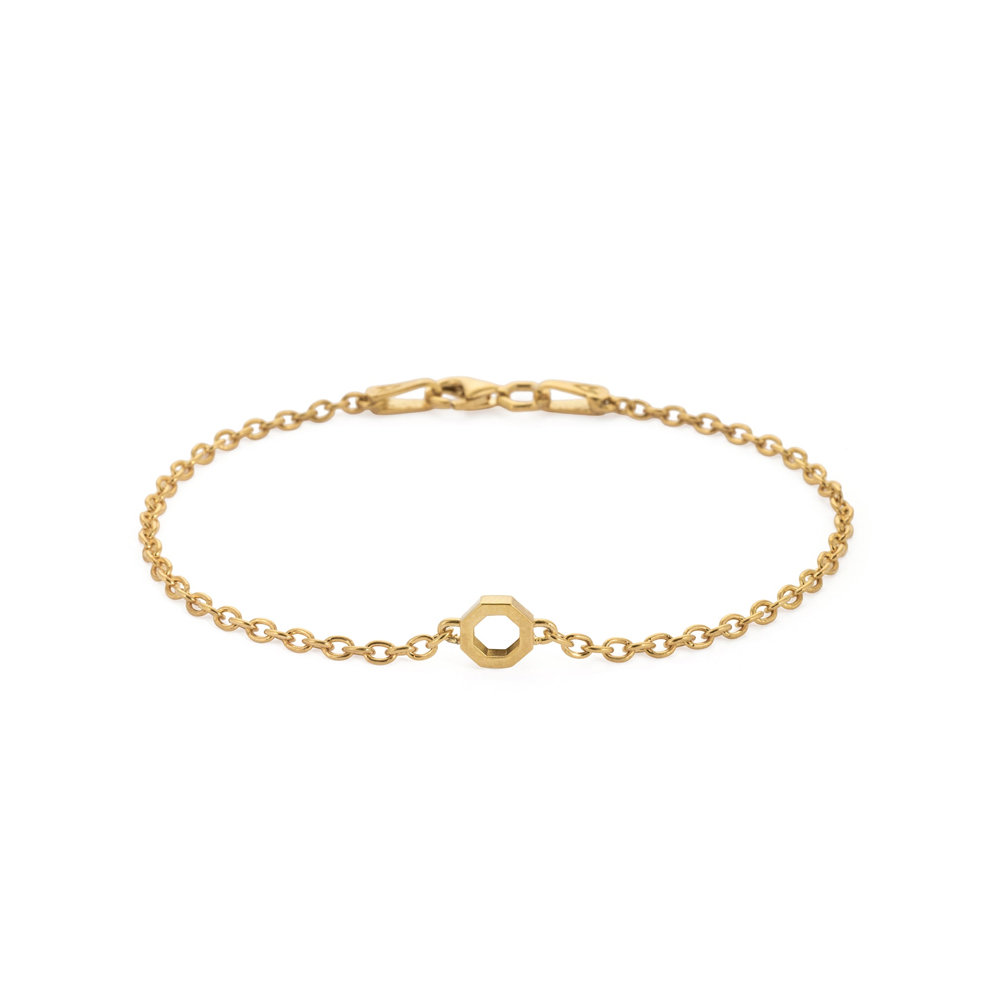 Octagon Bracelet in Gold