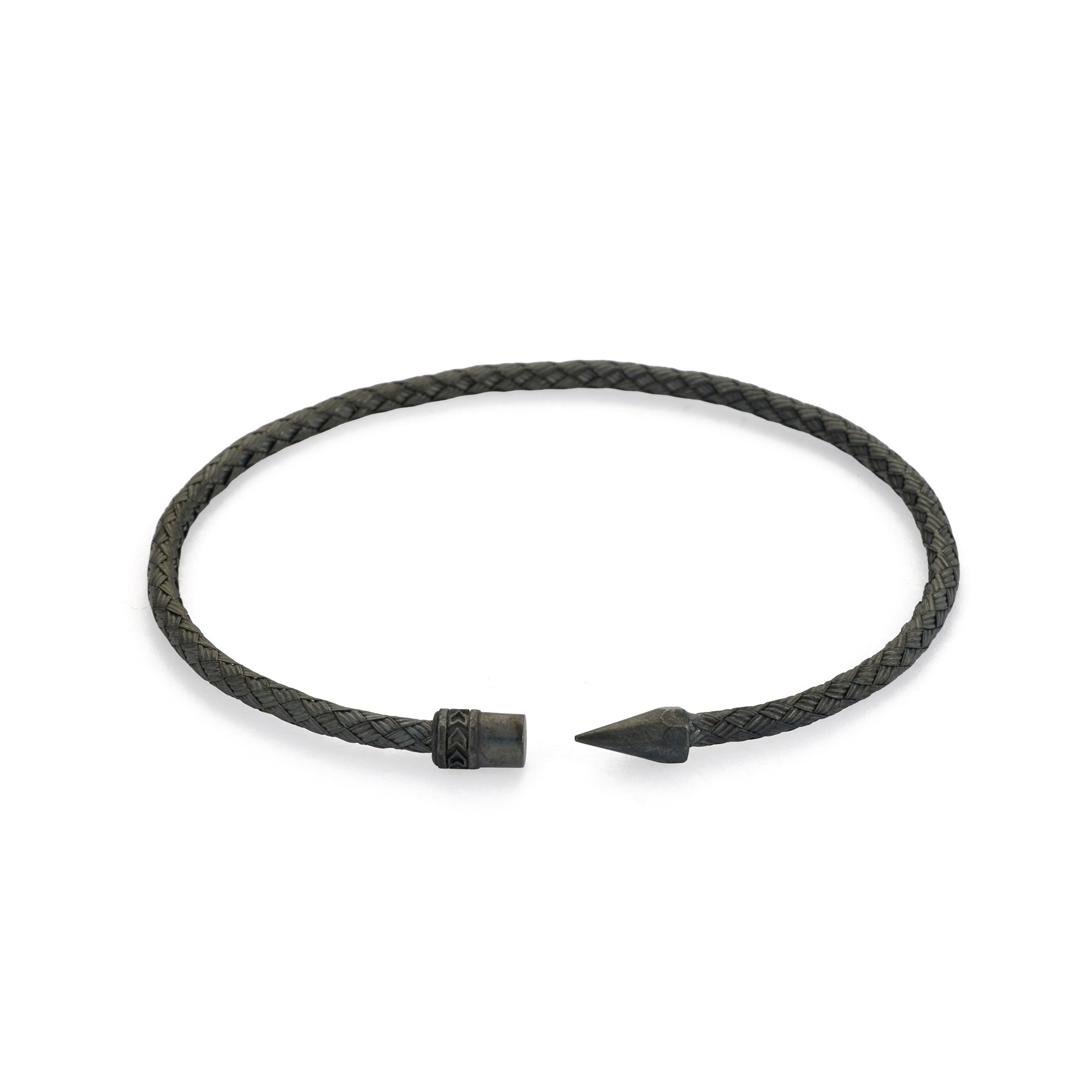 Octagon Pencil Bangle in Oxide