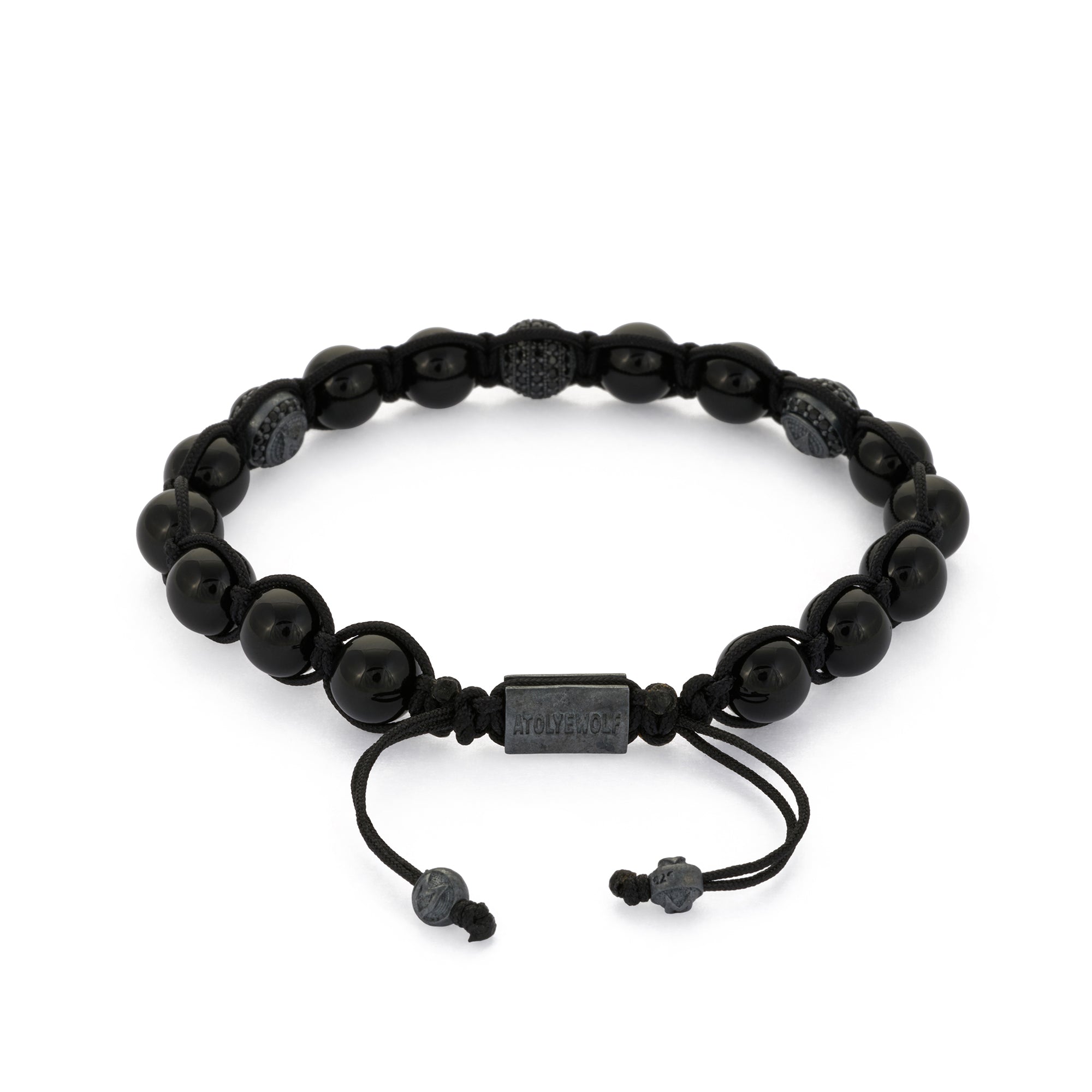 Onyx Shambala Bracelet in Oxide