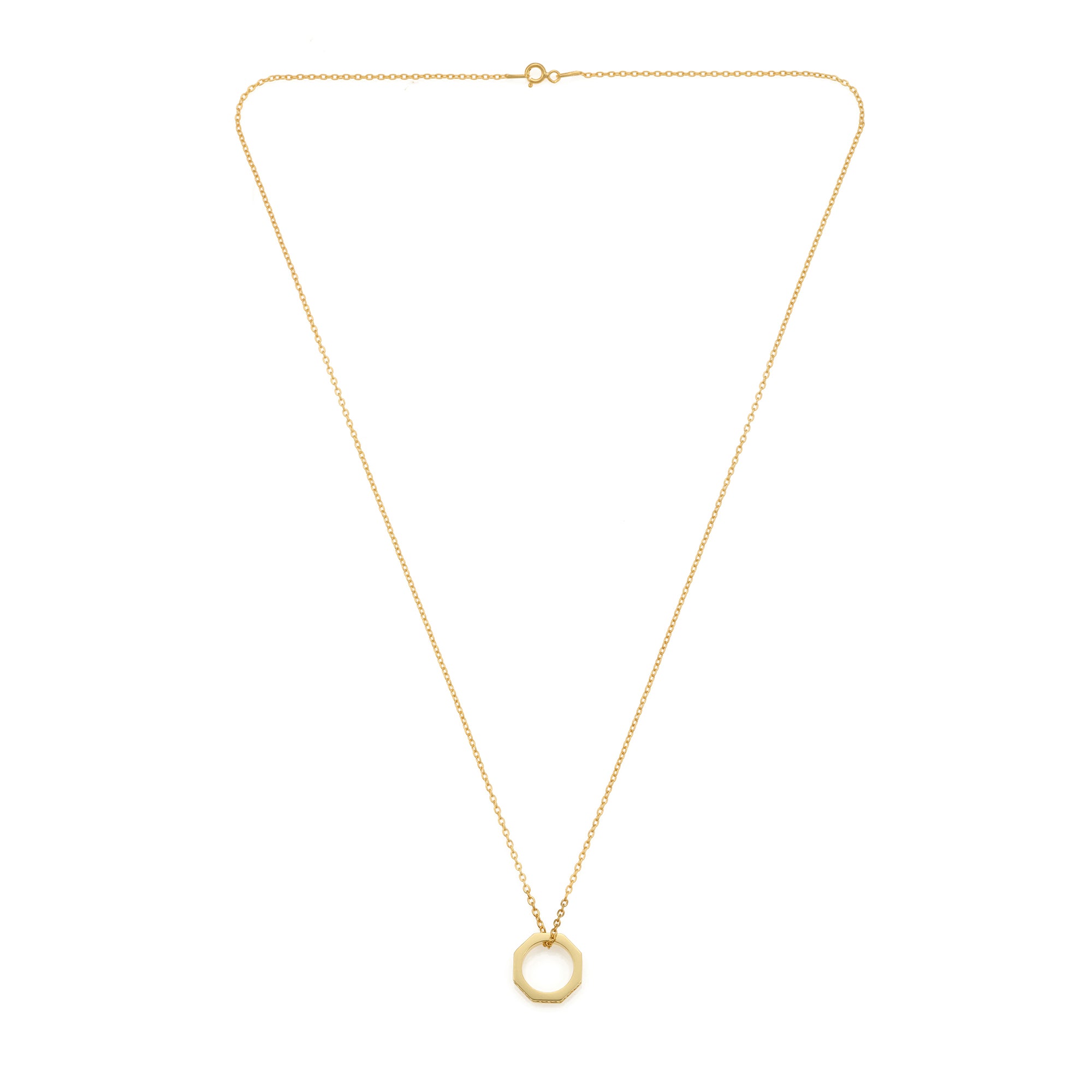 Ring Necklace in Gold