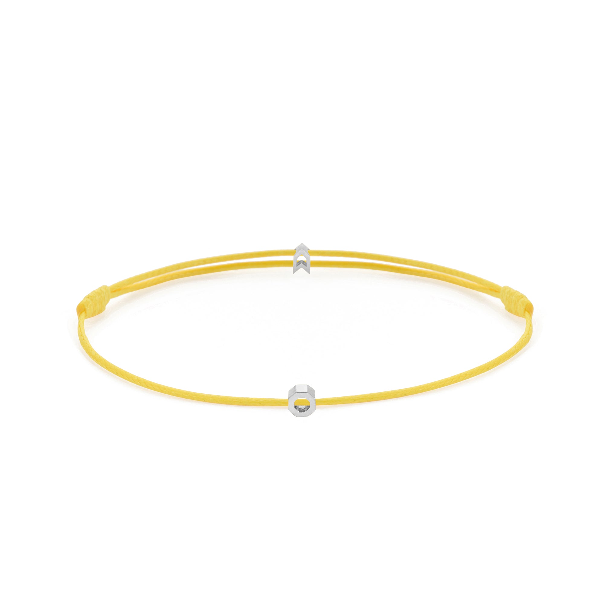 Yellow Chance Bracelet in Silver