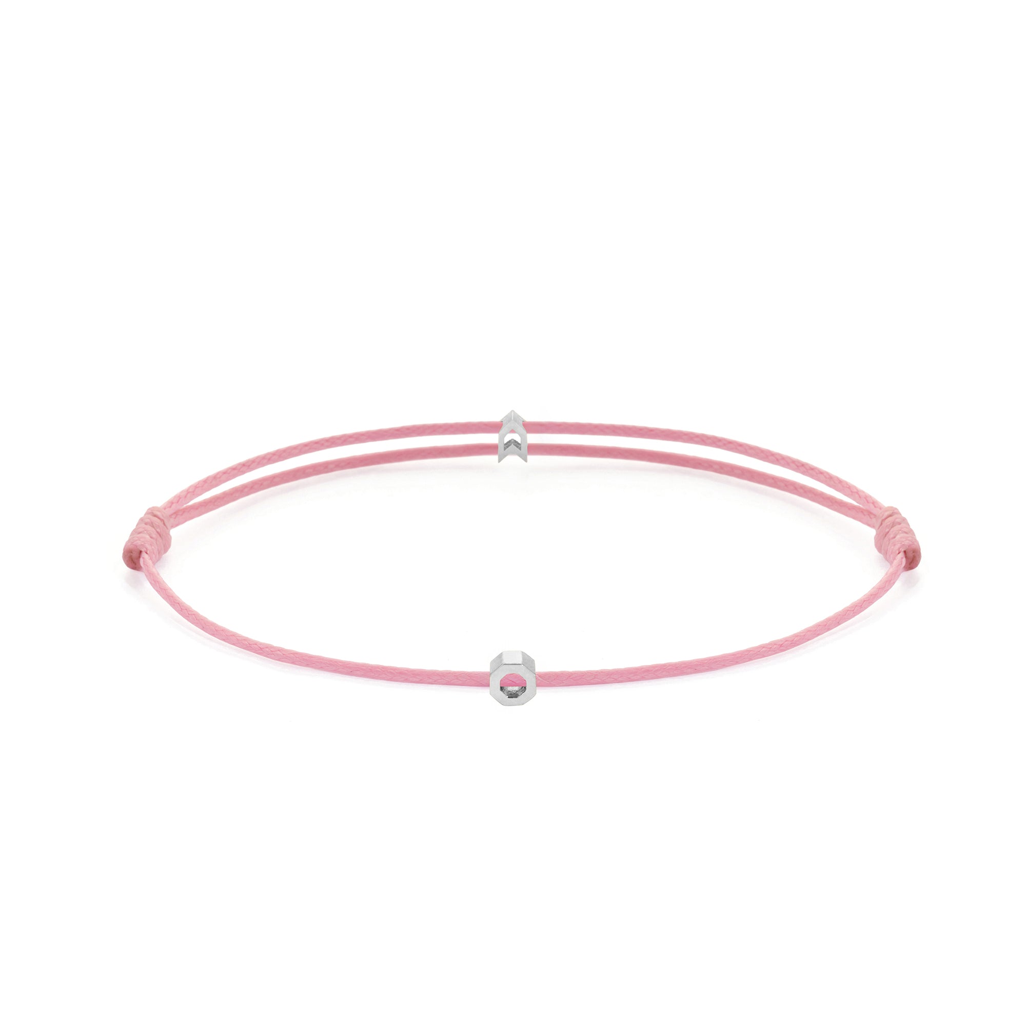 Pink Chance Bracelet in Silver