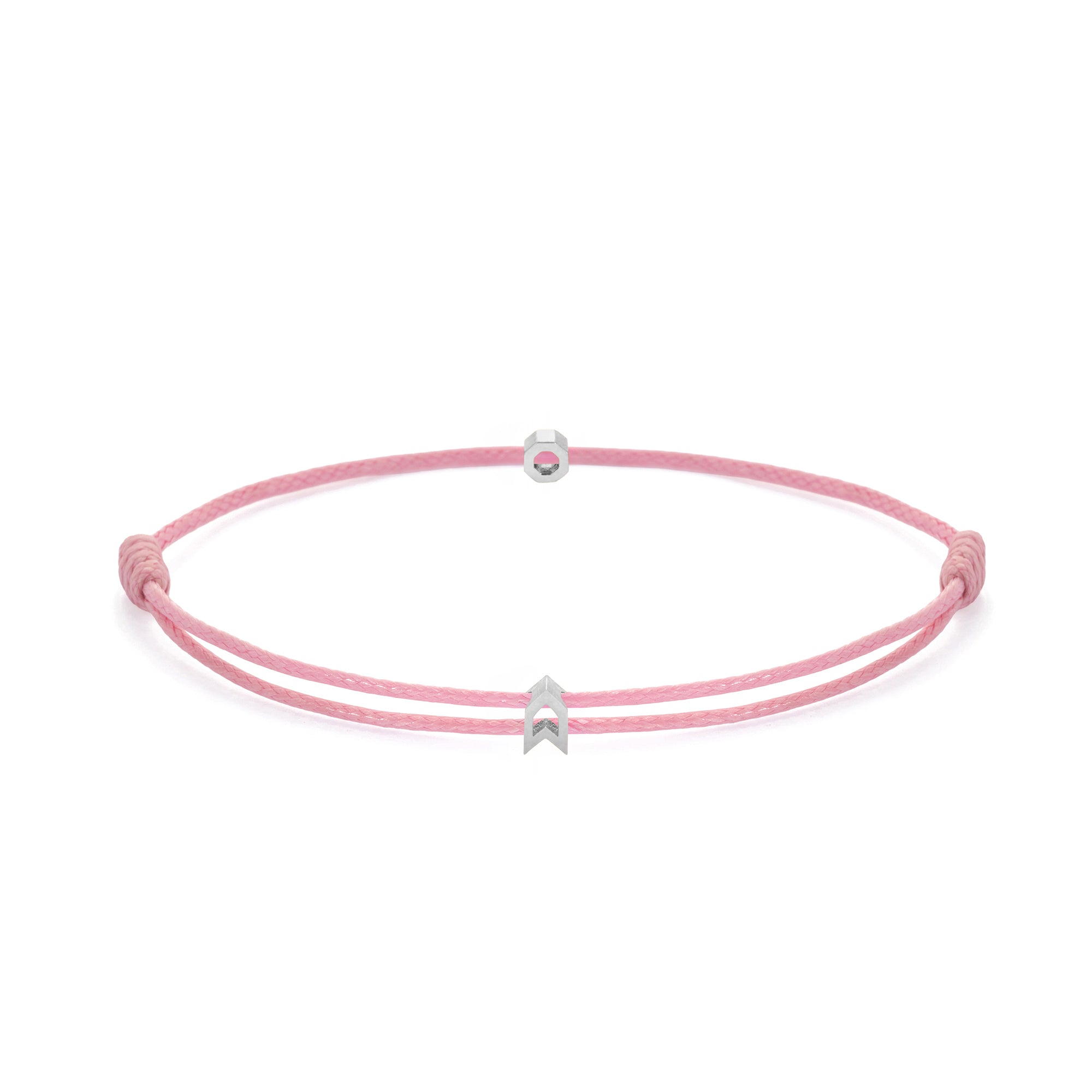 Pink Chance Bracelet in Silver