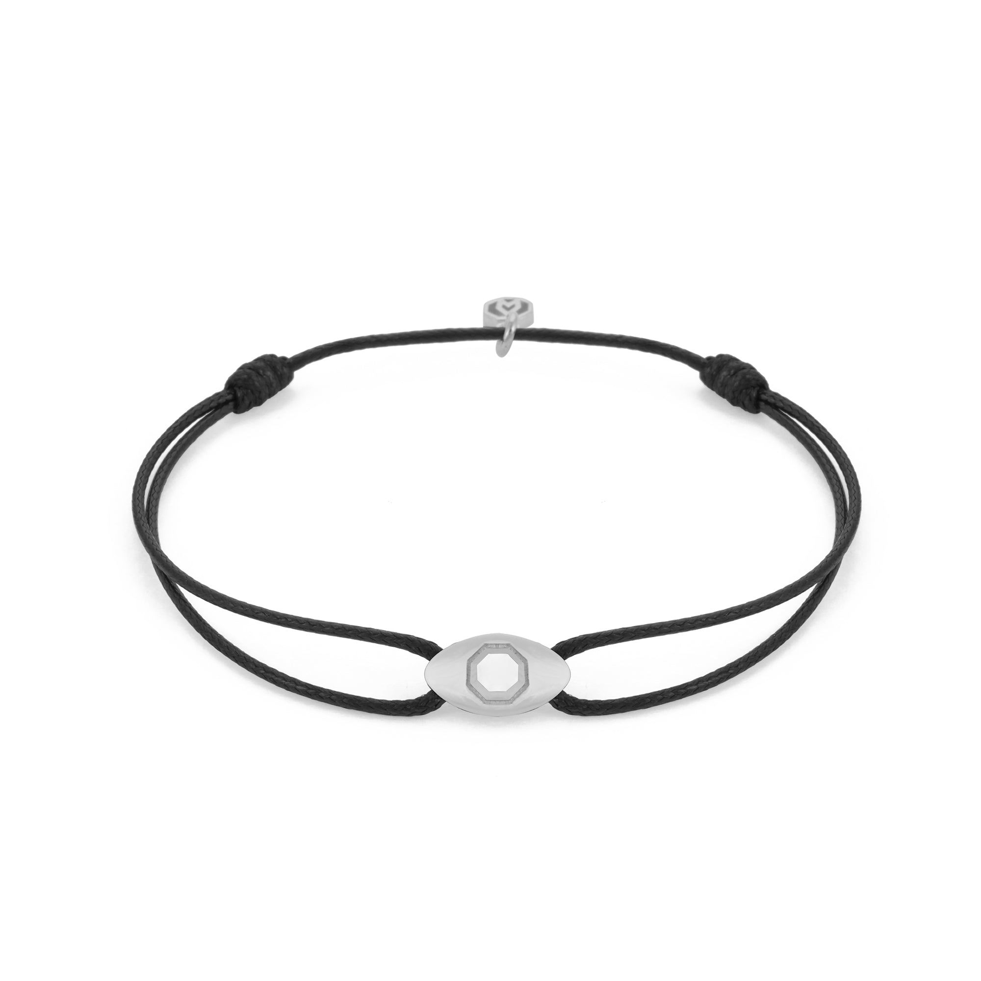 White Eye Chance Bracelet in Silver